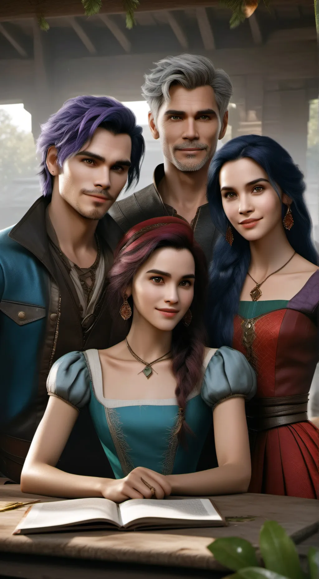 ai character: Descendants background