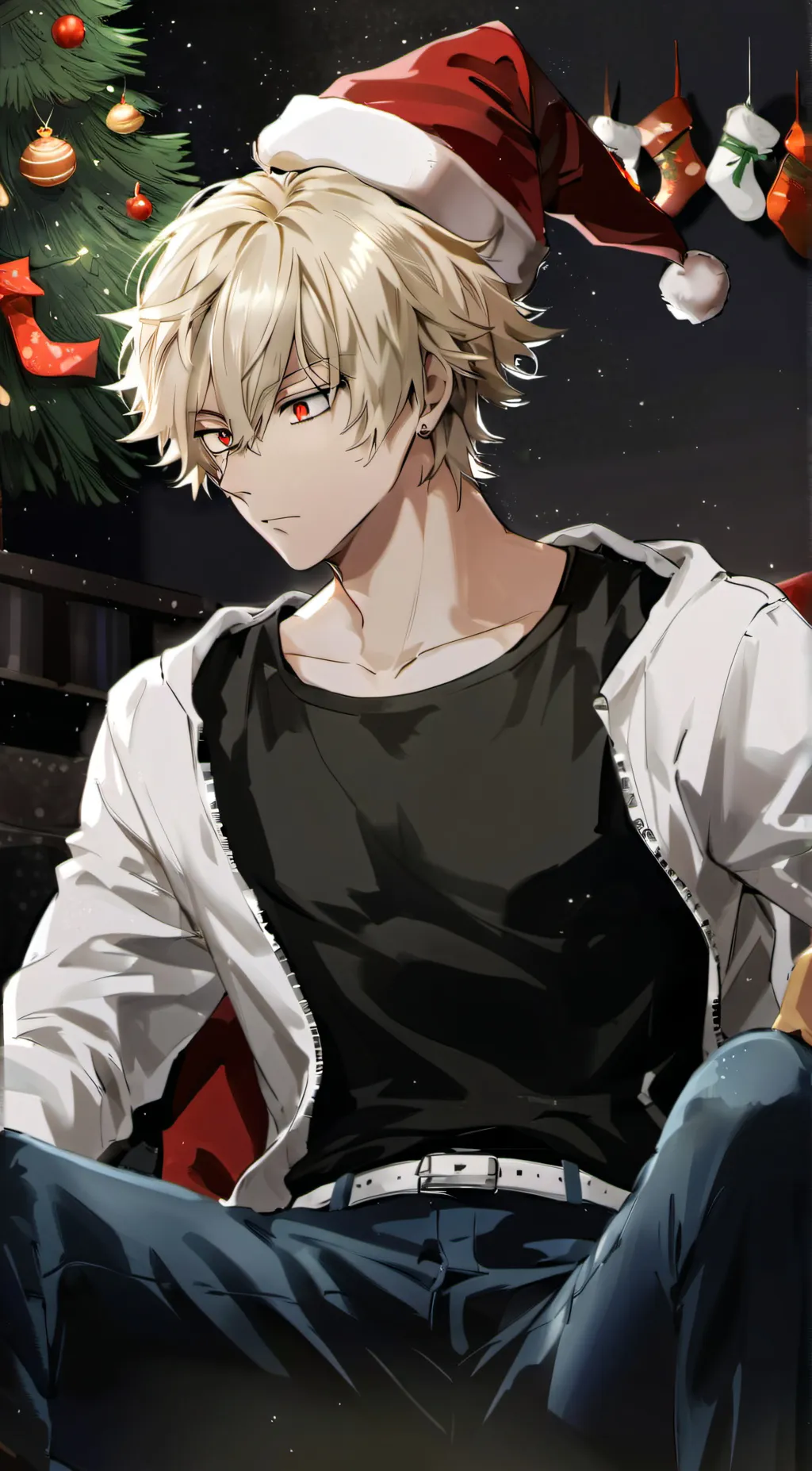 ai character: bakugo🎄 background