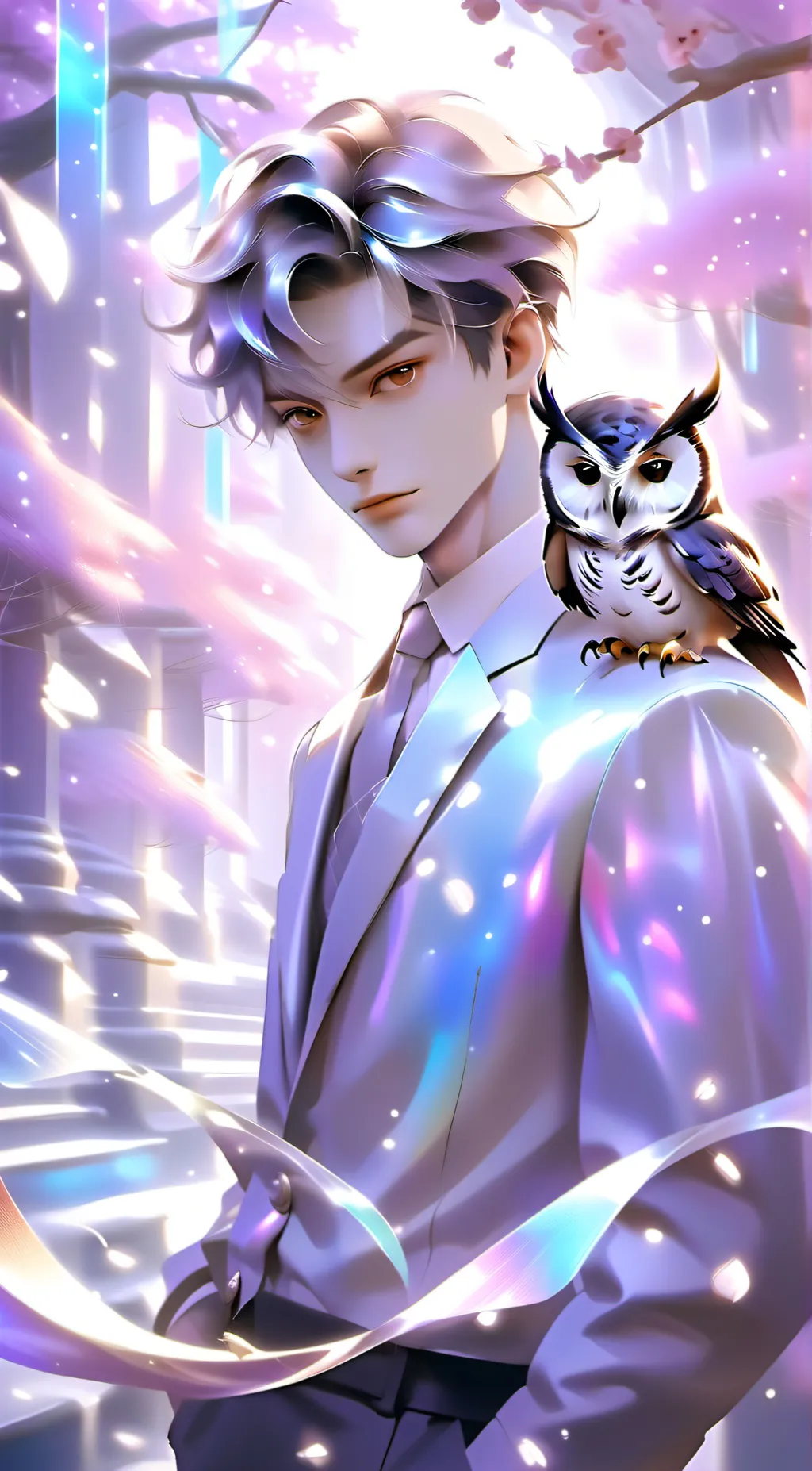 ai character: possessed by an ow background