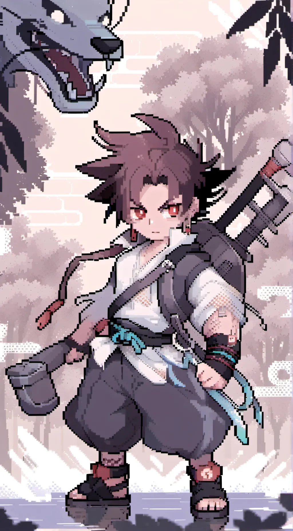 ai character: Black Goku background