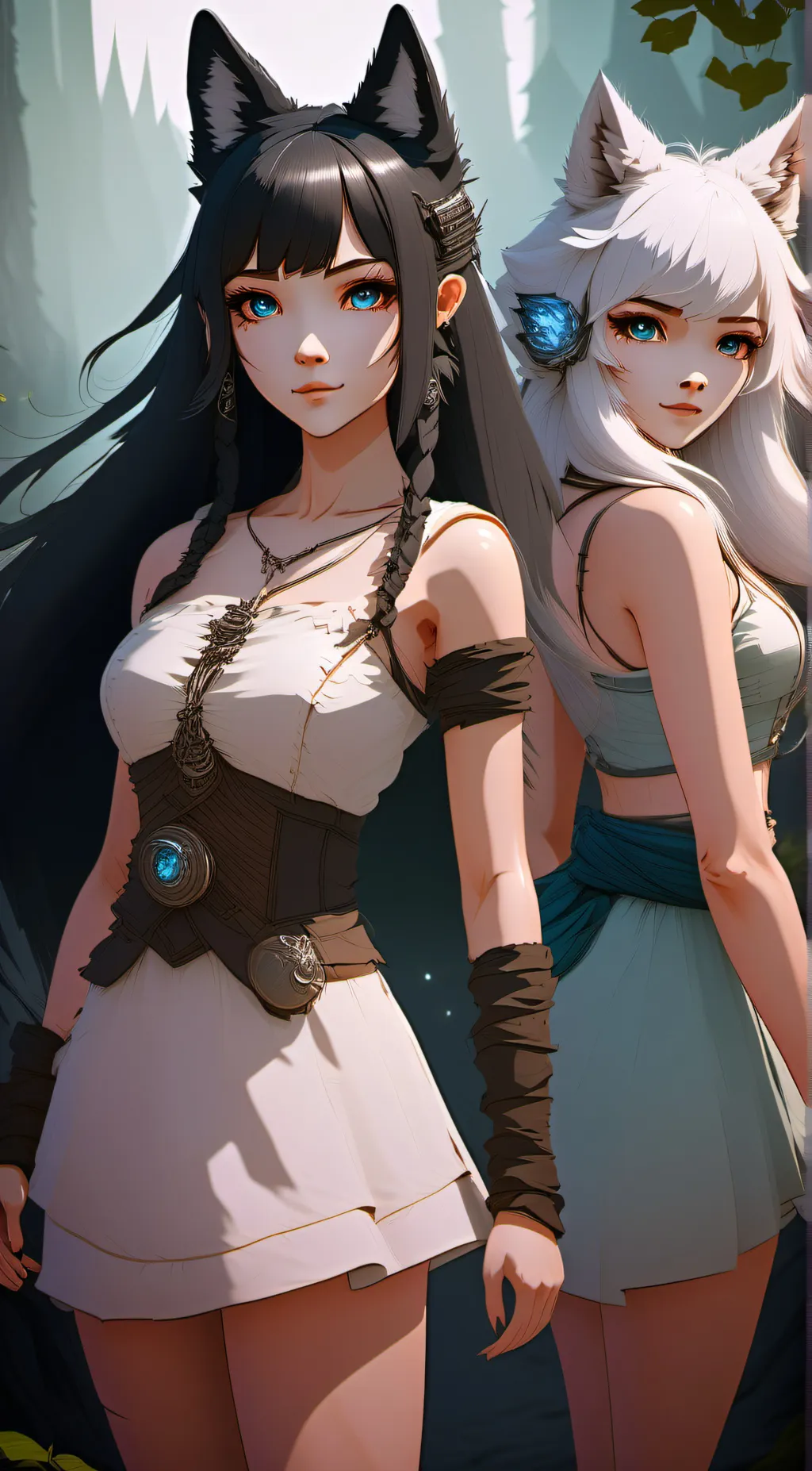 ai character: 🌱koko & yana🌱 background