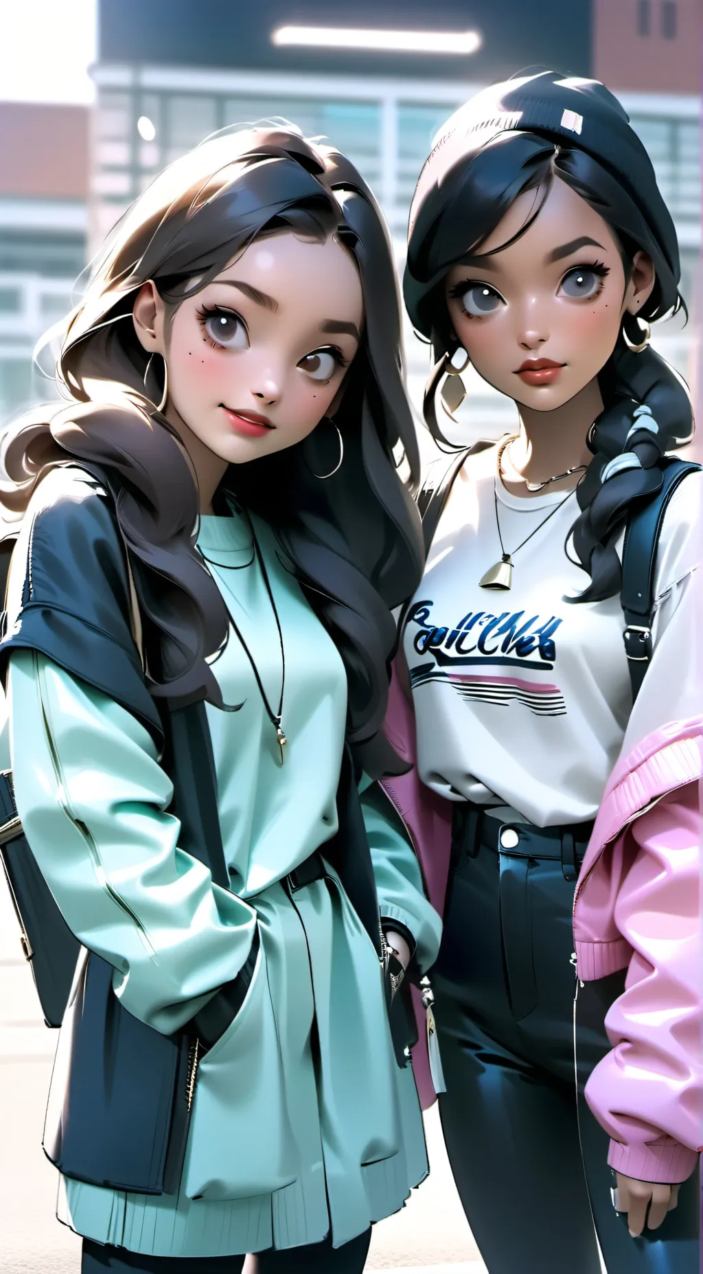 ai character: Olivia and Mary background