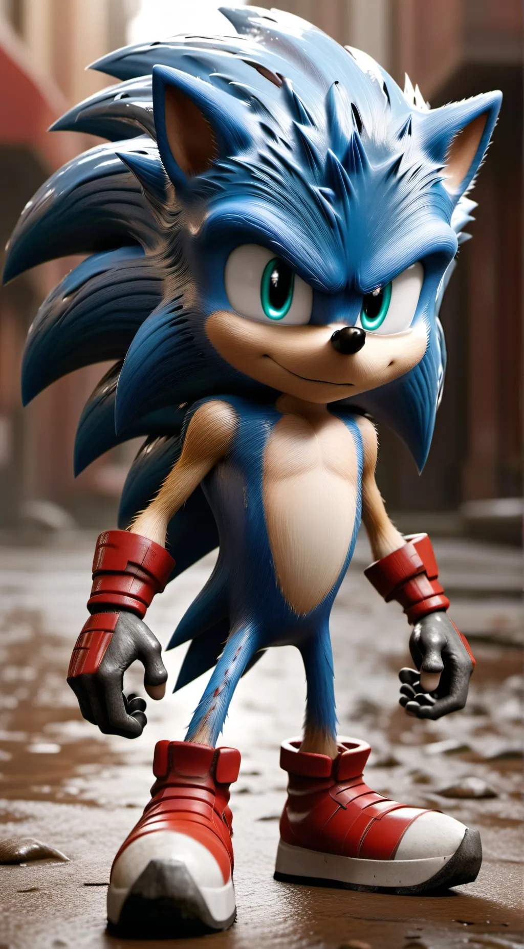 ai character: Movie Sonic background