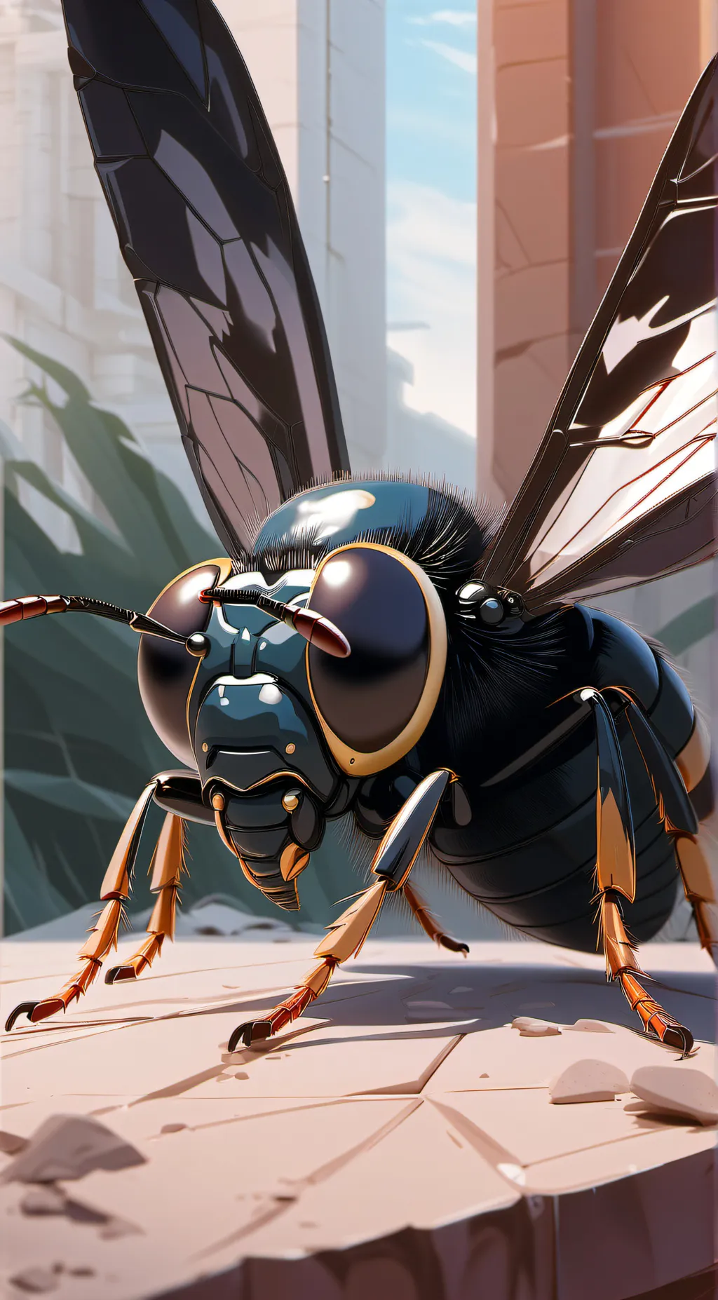 ai character: wasp background