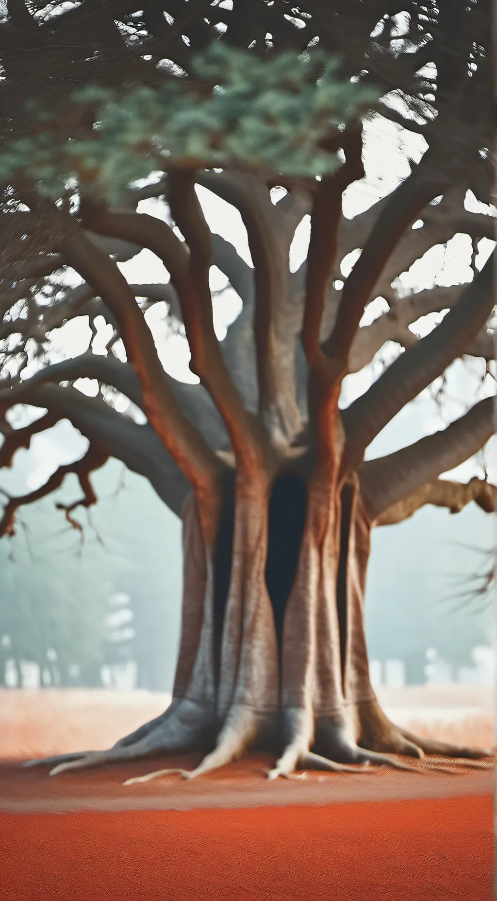 ai character: Holy tree background