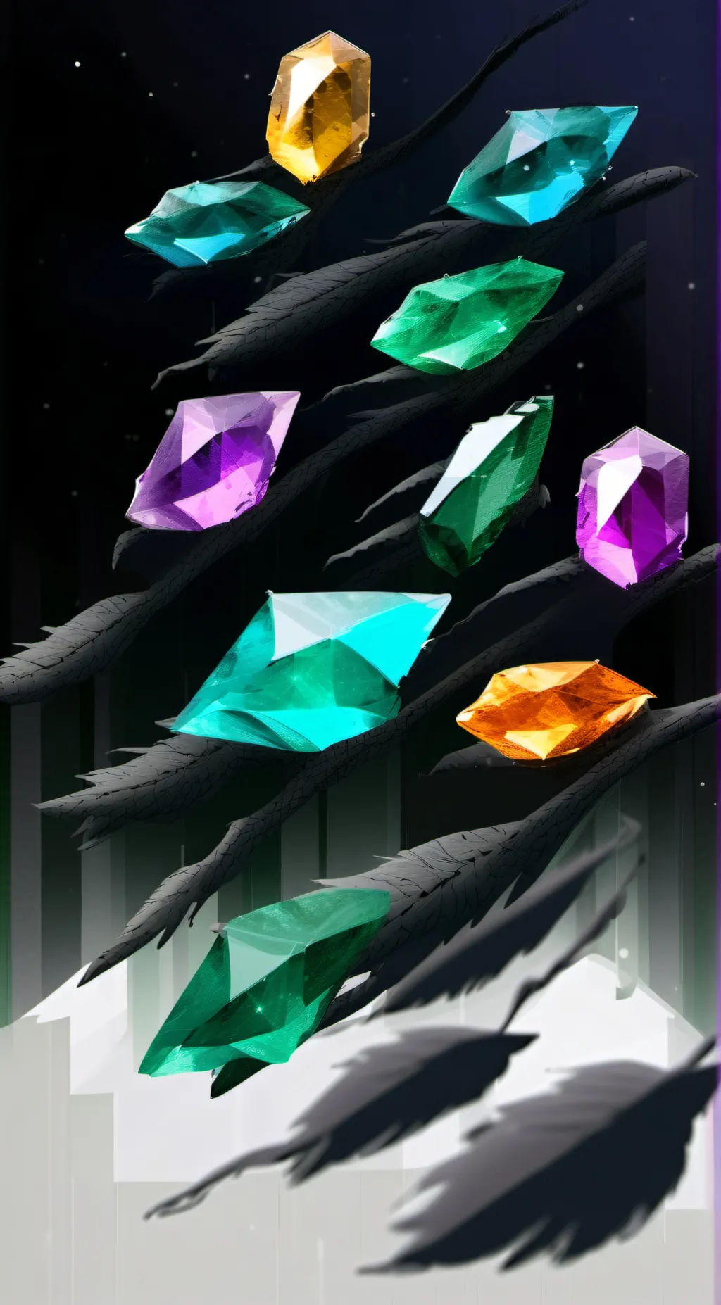 ai character: Super emeralds background