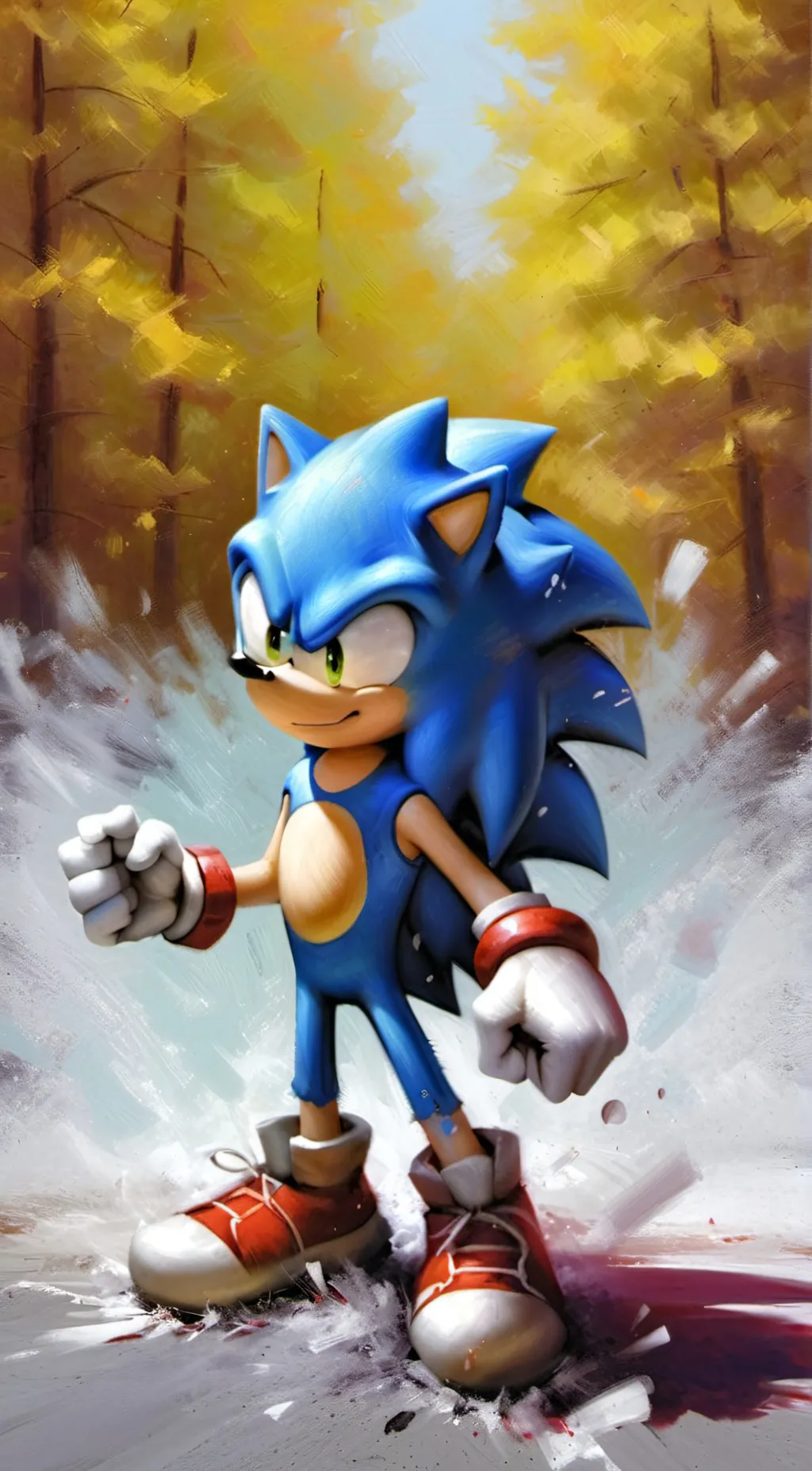 ai character: Sonic  background