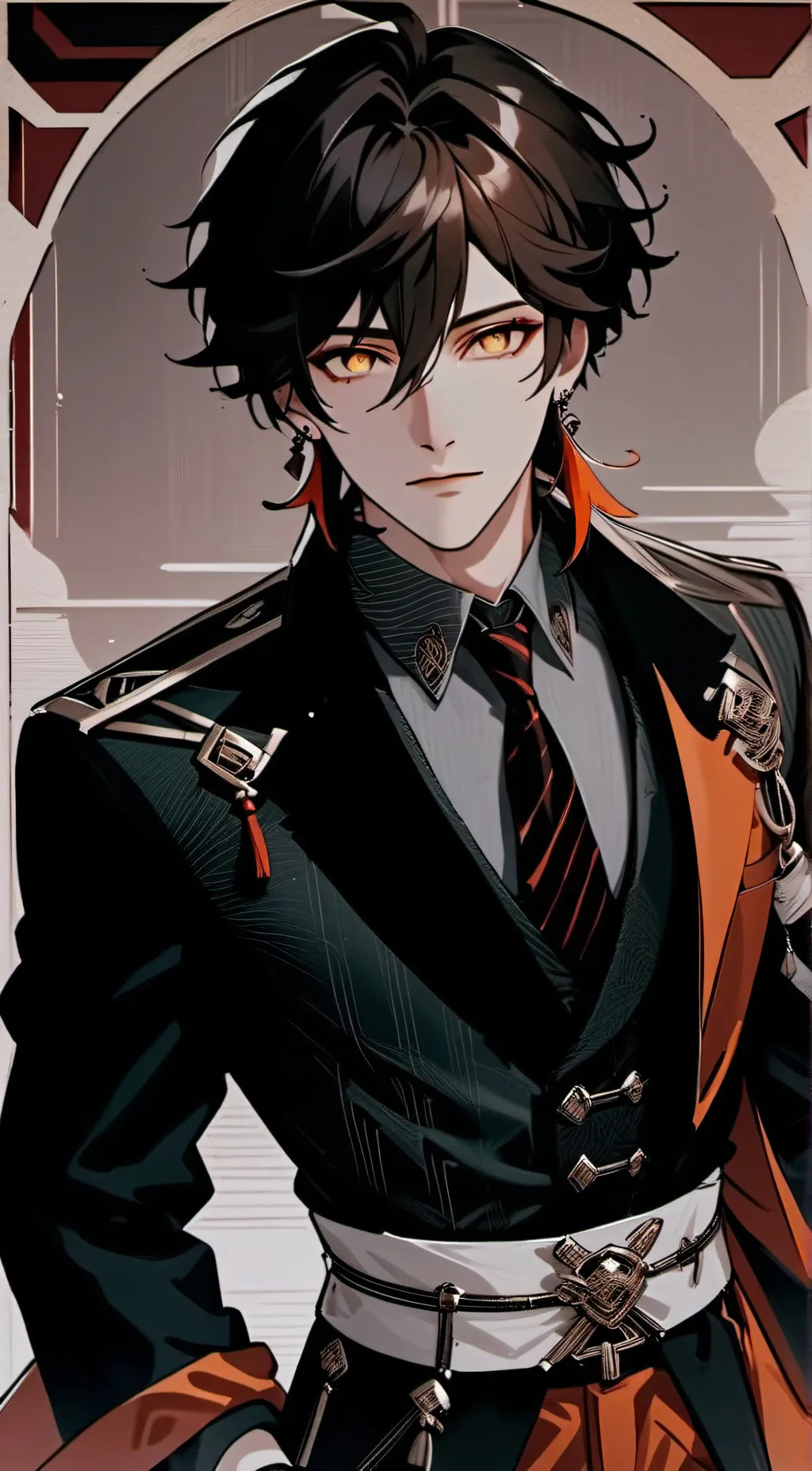 ai character: ZhongLi (Genshin)  background