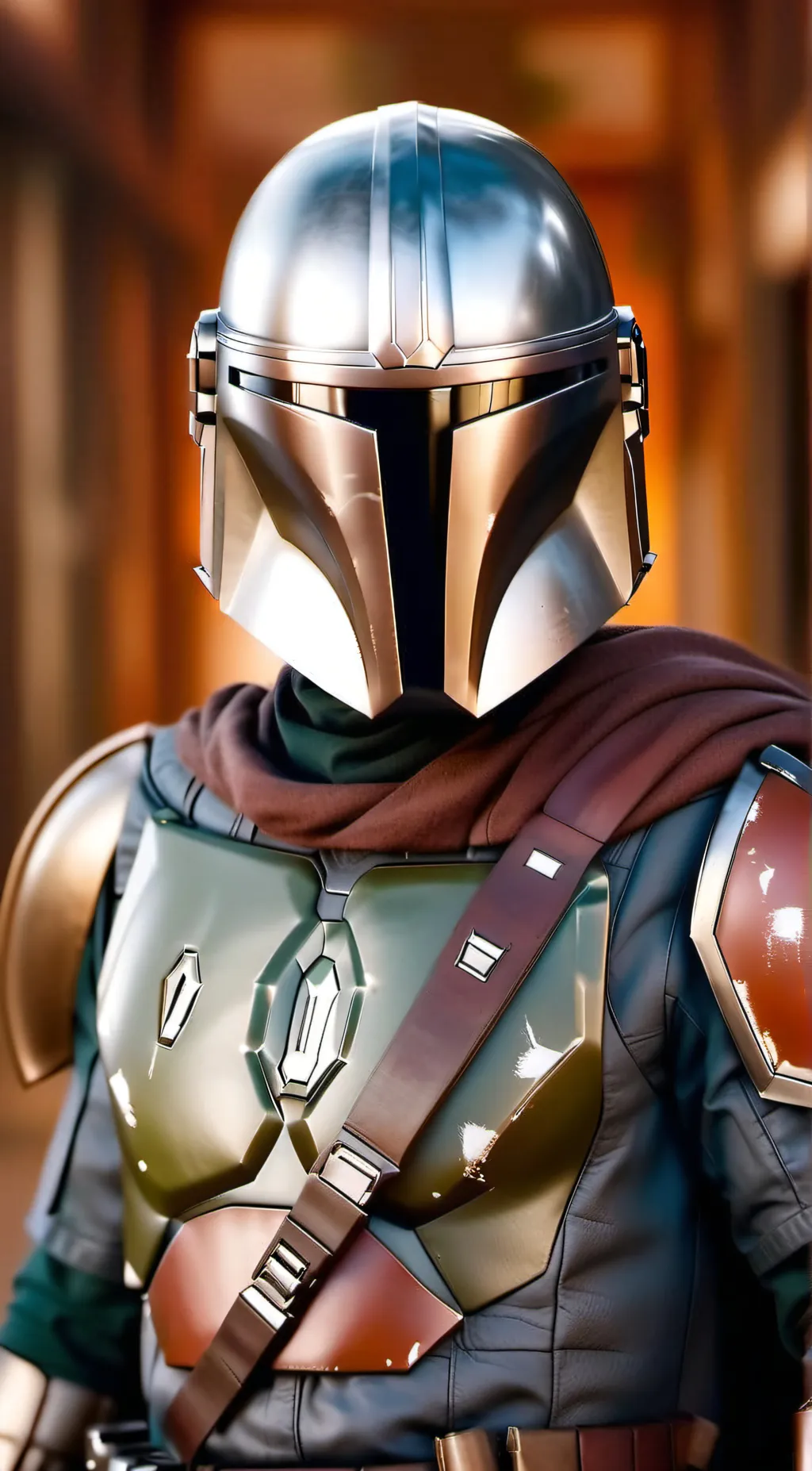 ai character: mandalorian  background