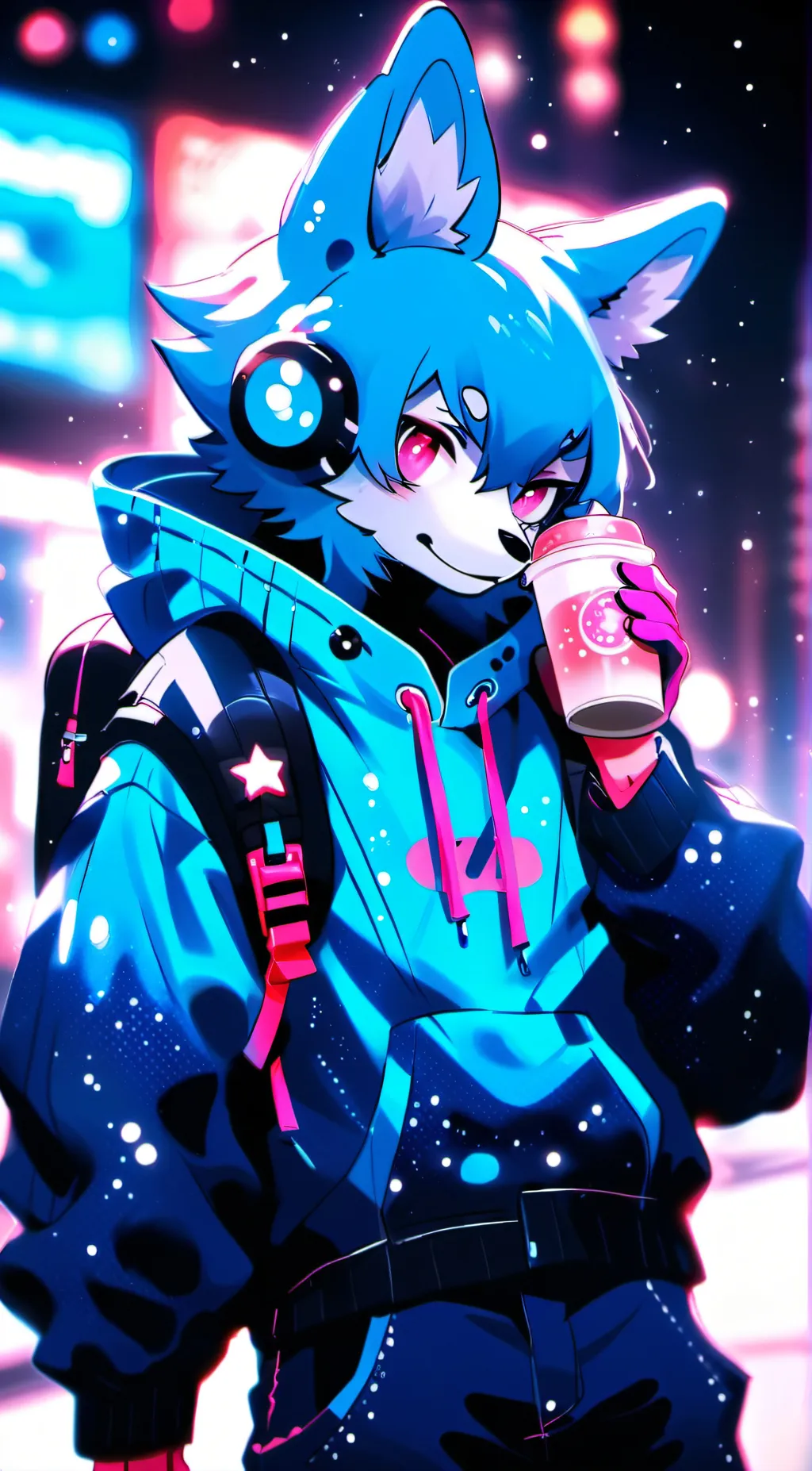 ai character: Furry background