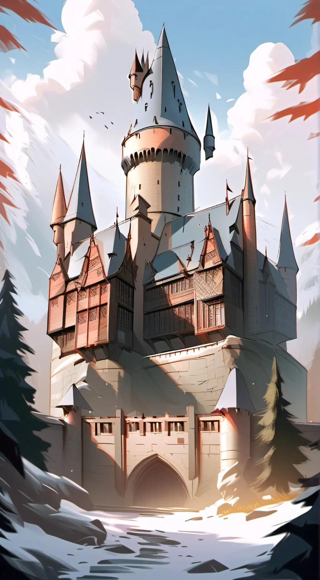 ai character: Hogwarts background