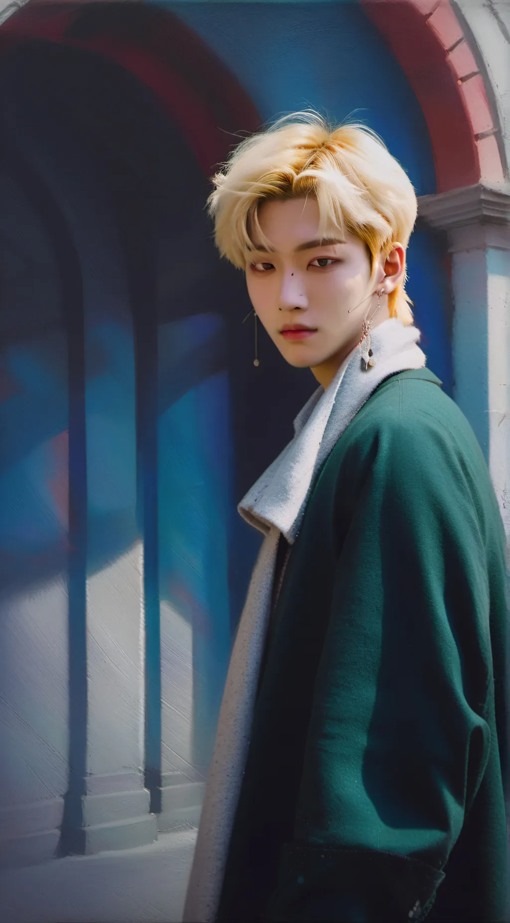 ai character: Felix skz  background