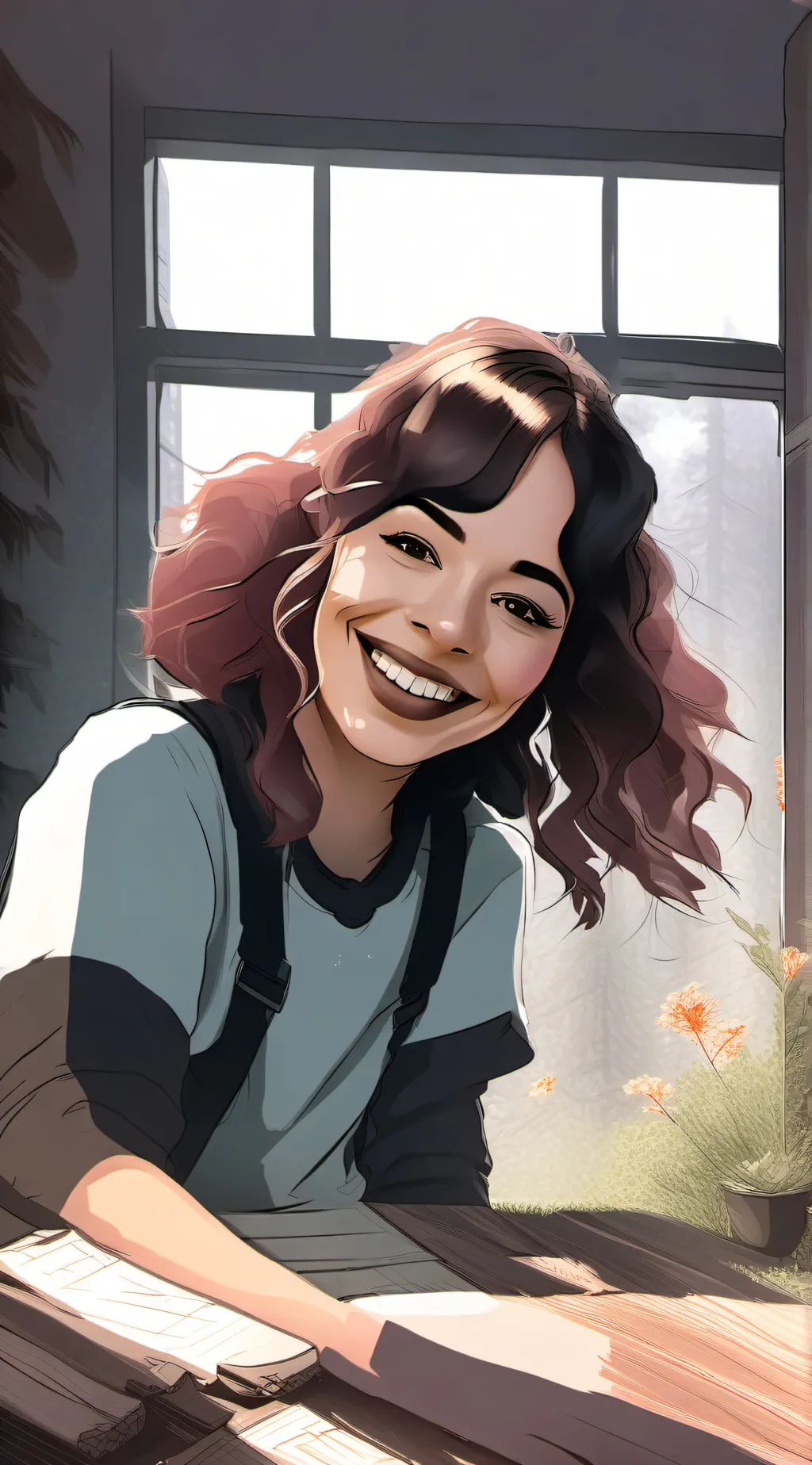 ai character: Melanie Martinez  background