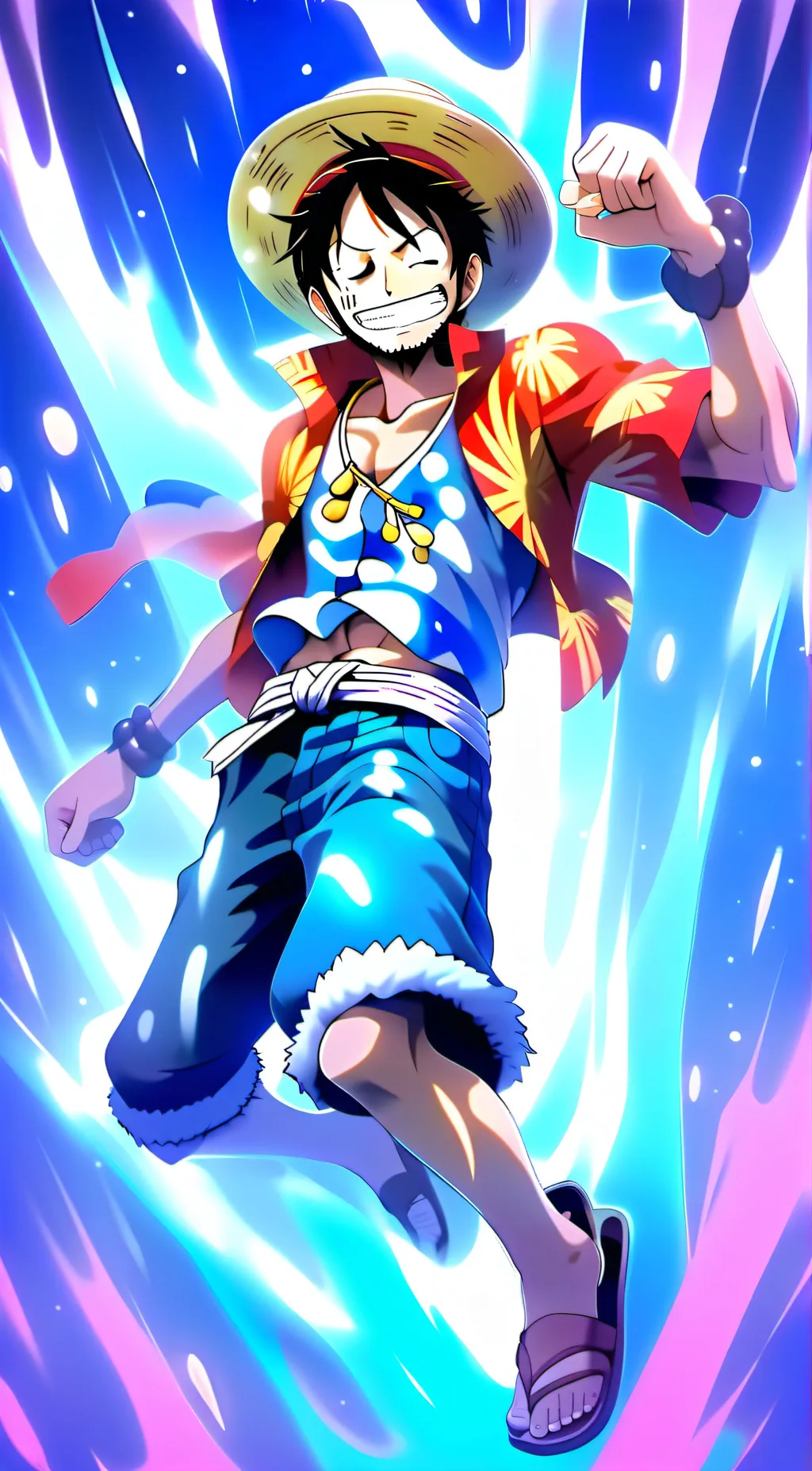 ai character: Luffy background