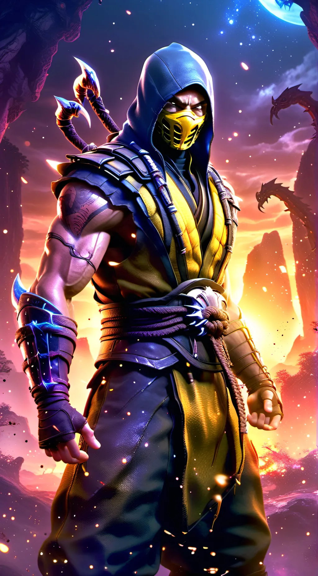 ai character: Scorpion background