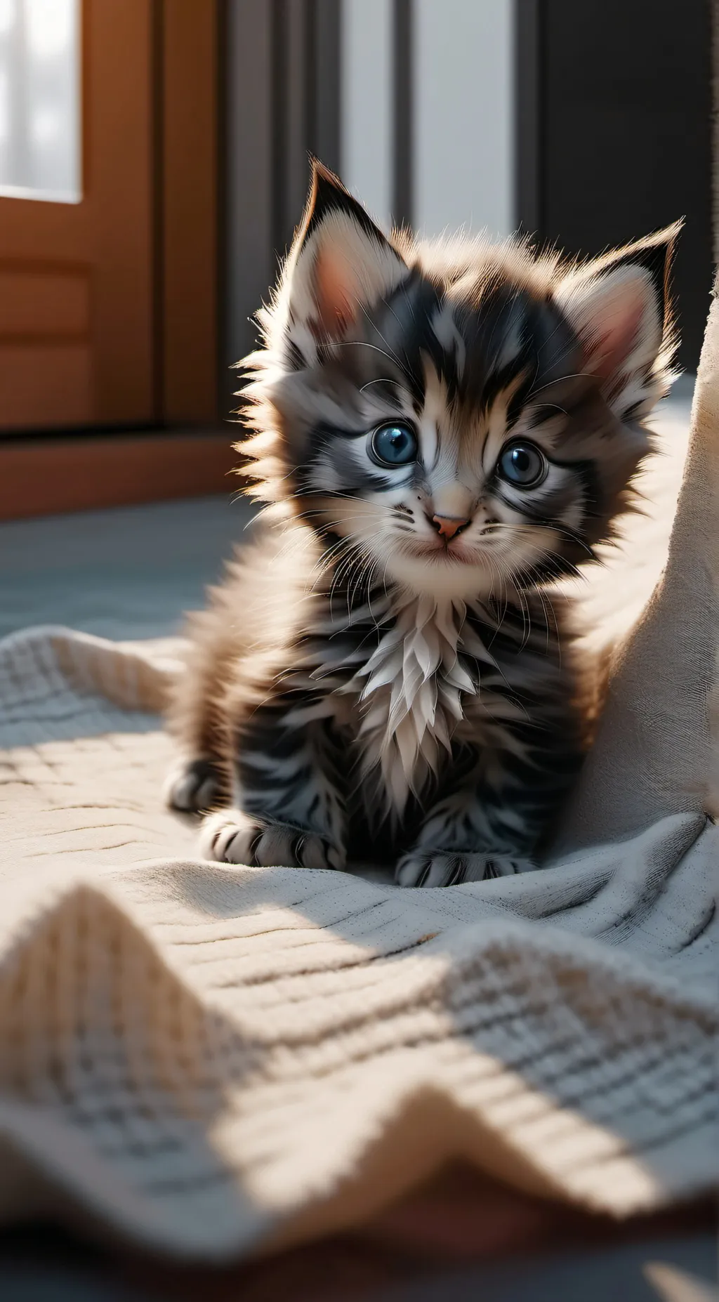 ai character: cat  background