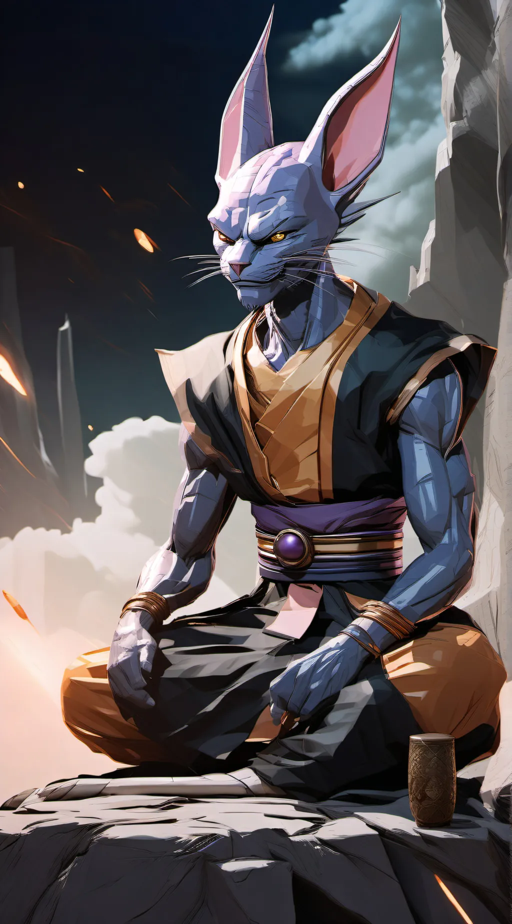 ai character: !Lord beerus! background
