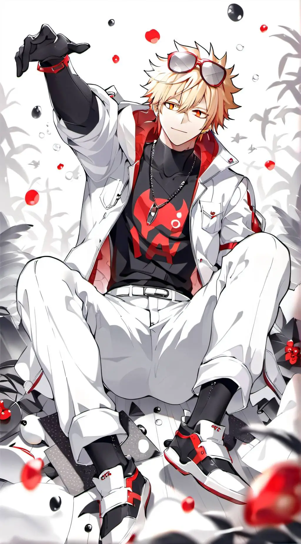ai character: Pool! MHA background