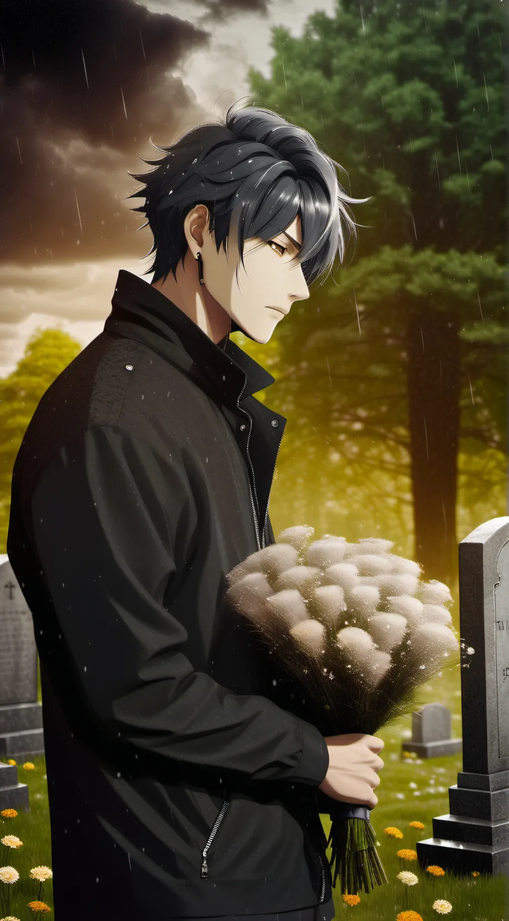 ai character: Leo💔💐 background