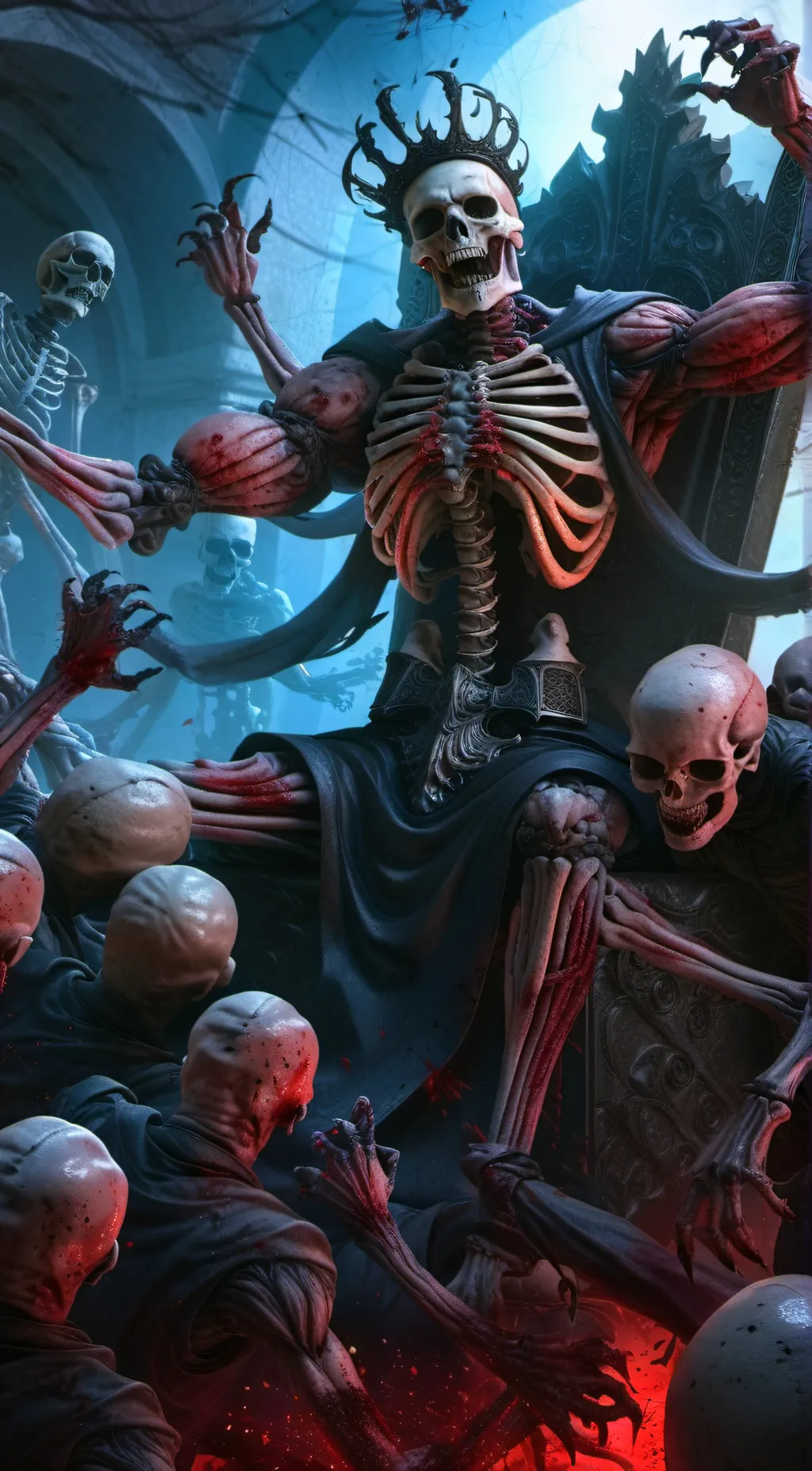 ai character: Atrium Desolate background