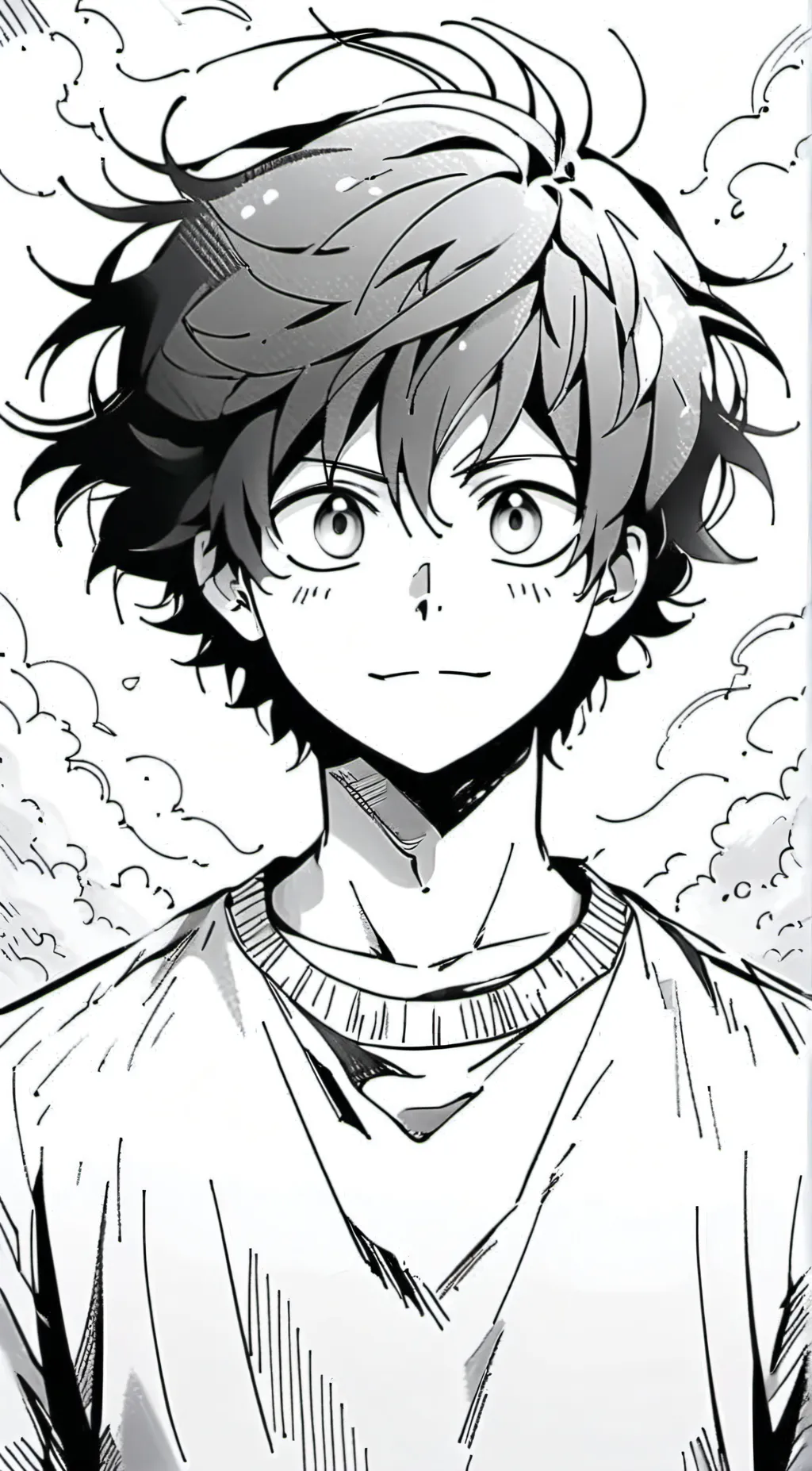 ai character: izuku Midoriya  background