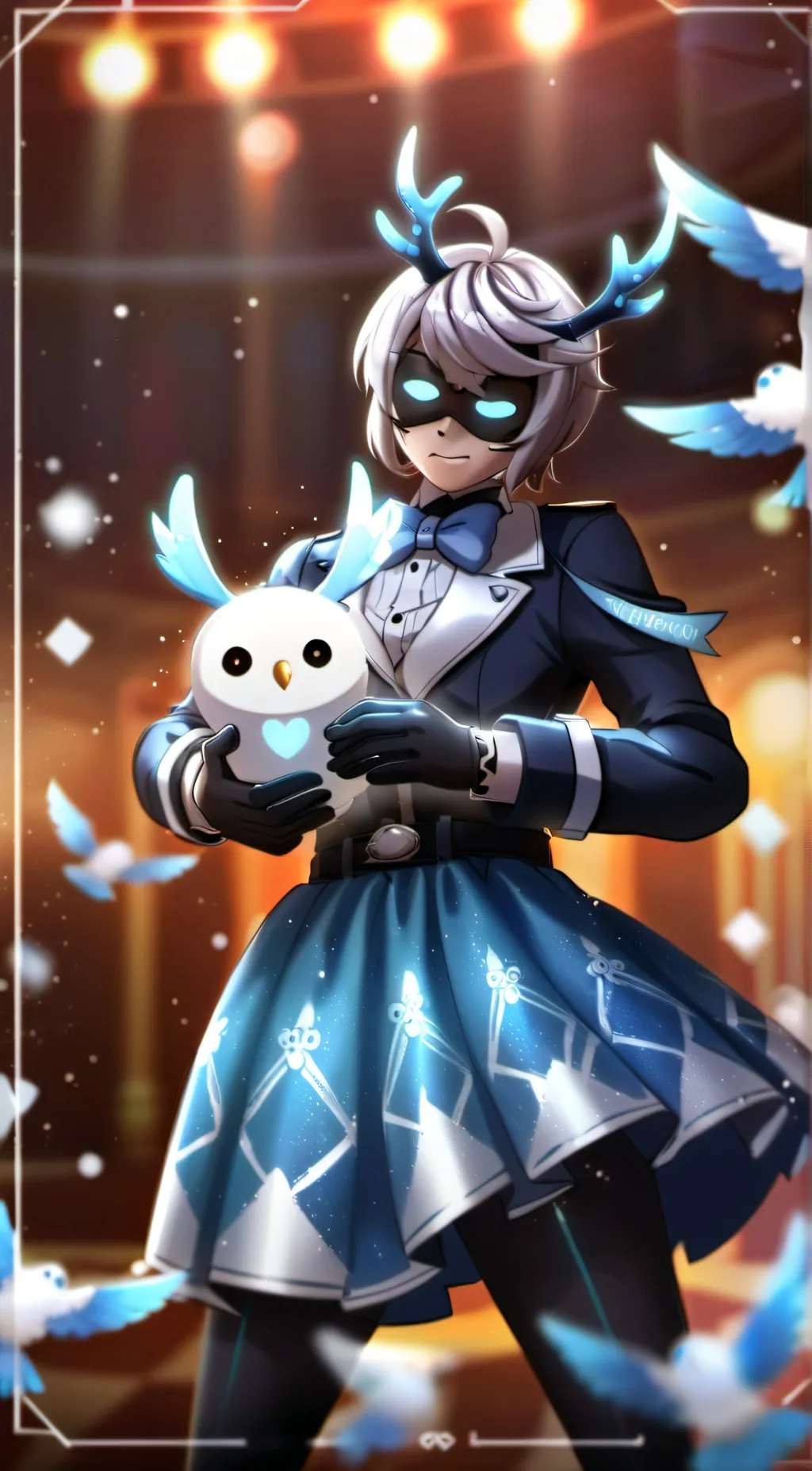 ai character: MURDER DRONES PROM background