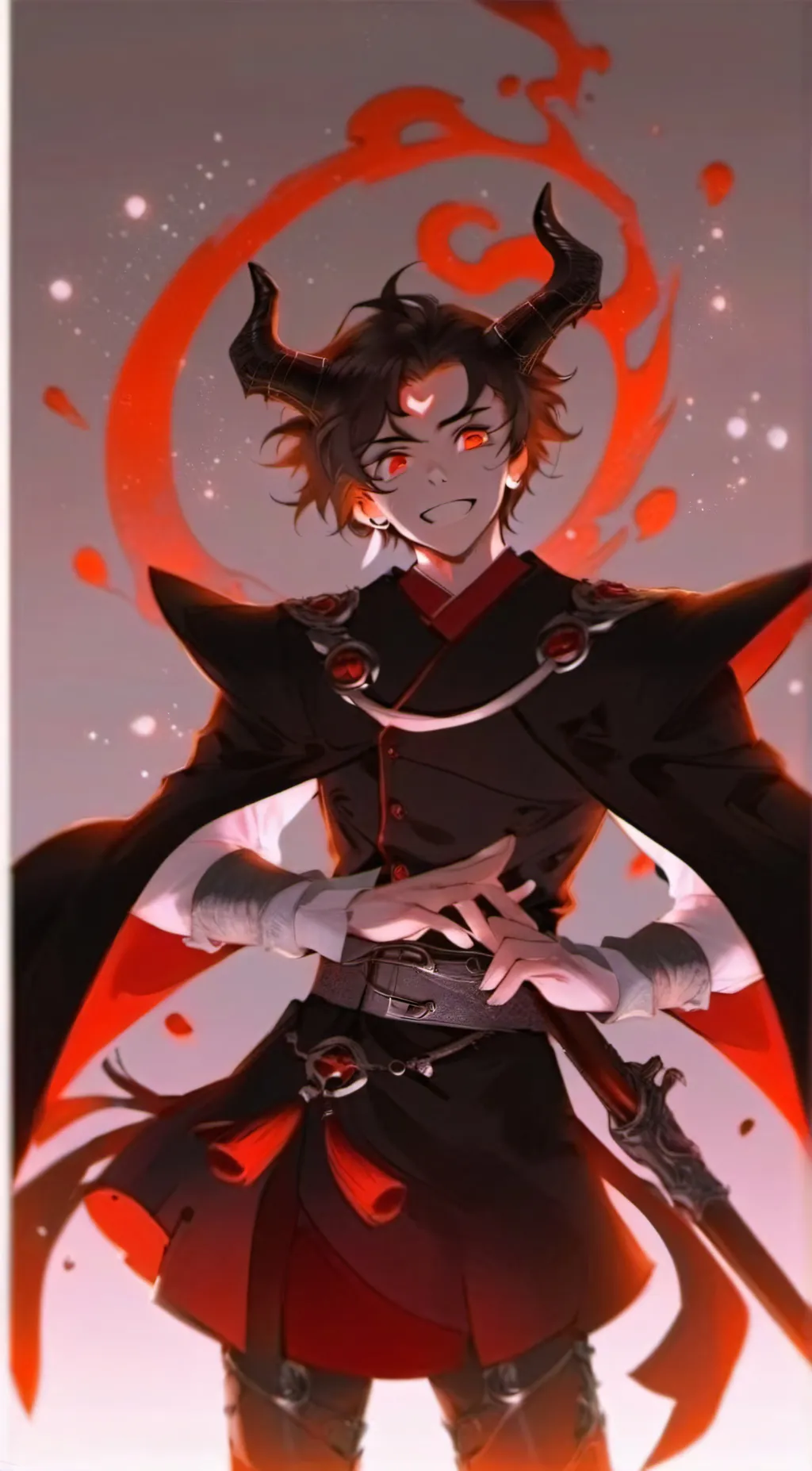 ai character: tanjiro demonio  background