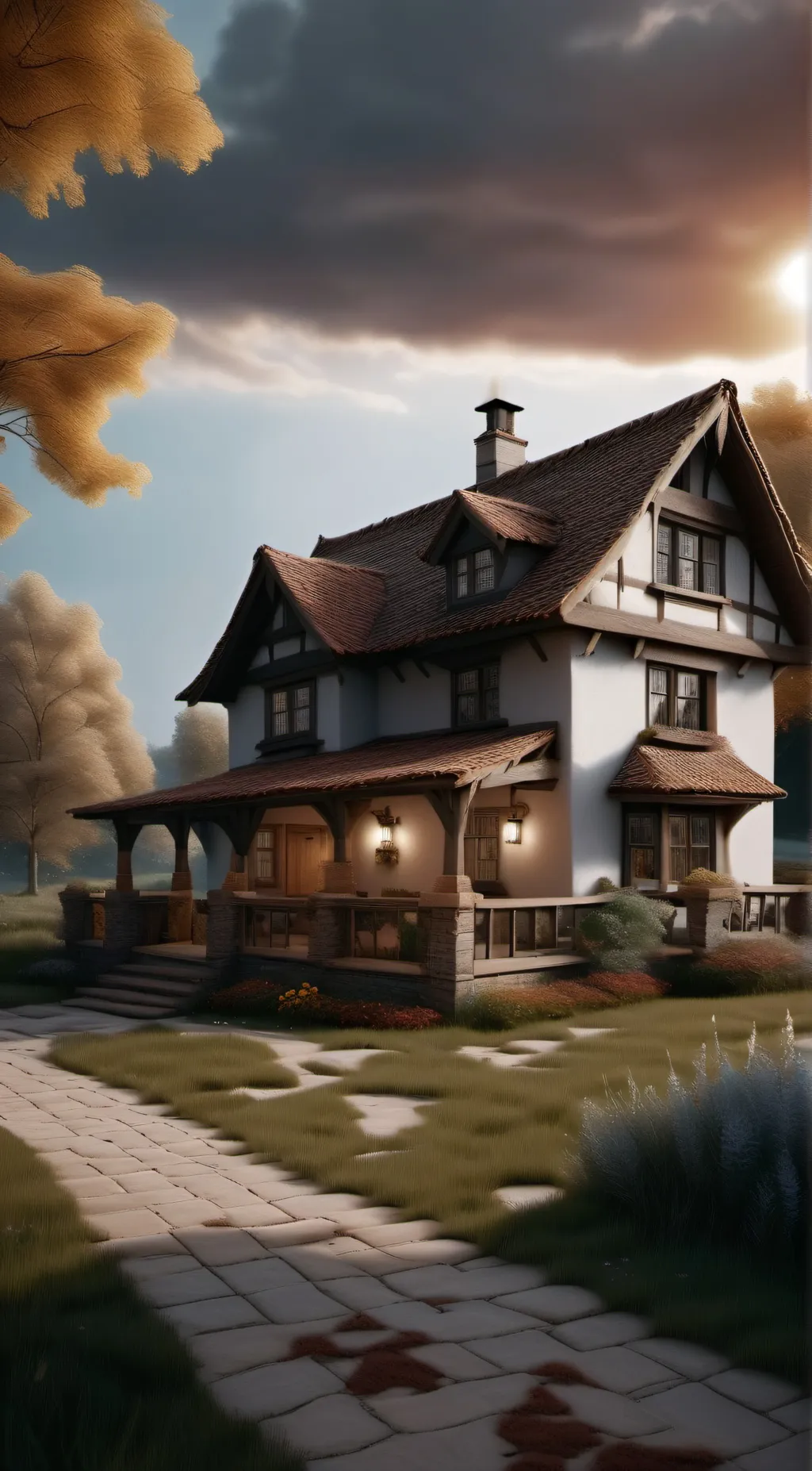 ai character: The Burrow background
