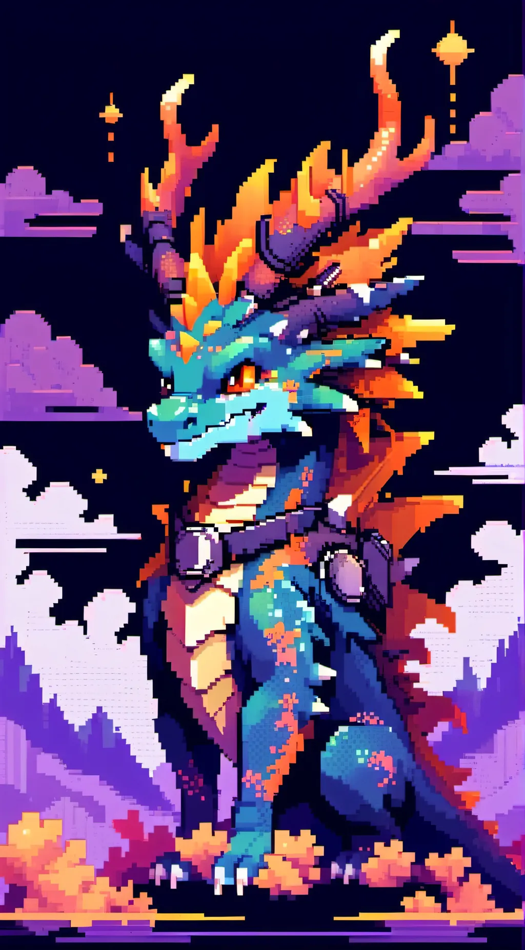 ai character: fire Star 🔥  background