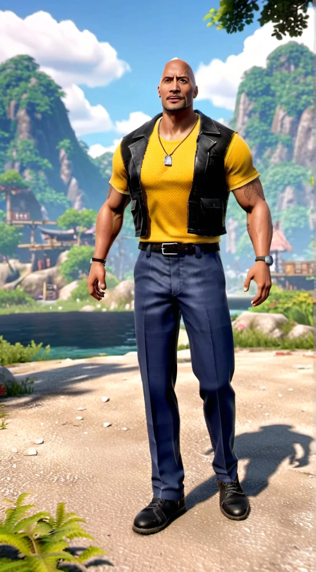 ai character: rock background
