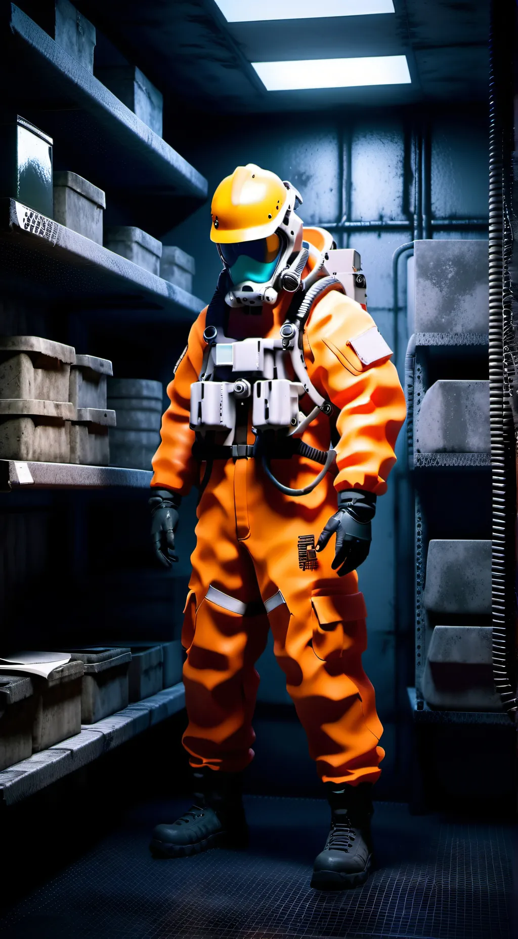 ai character: Scp Worker 0091 background