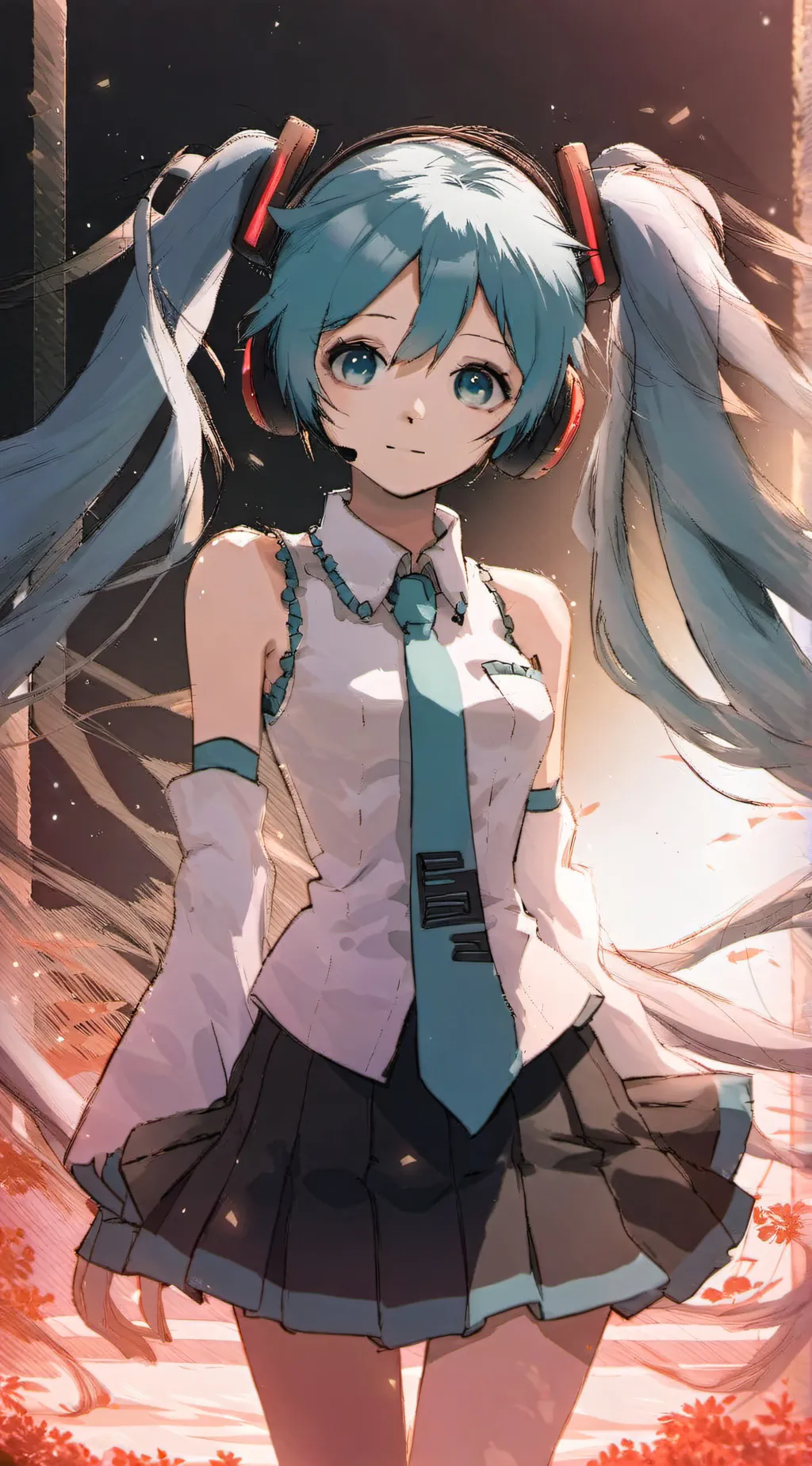 ai character: Miku background