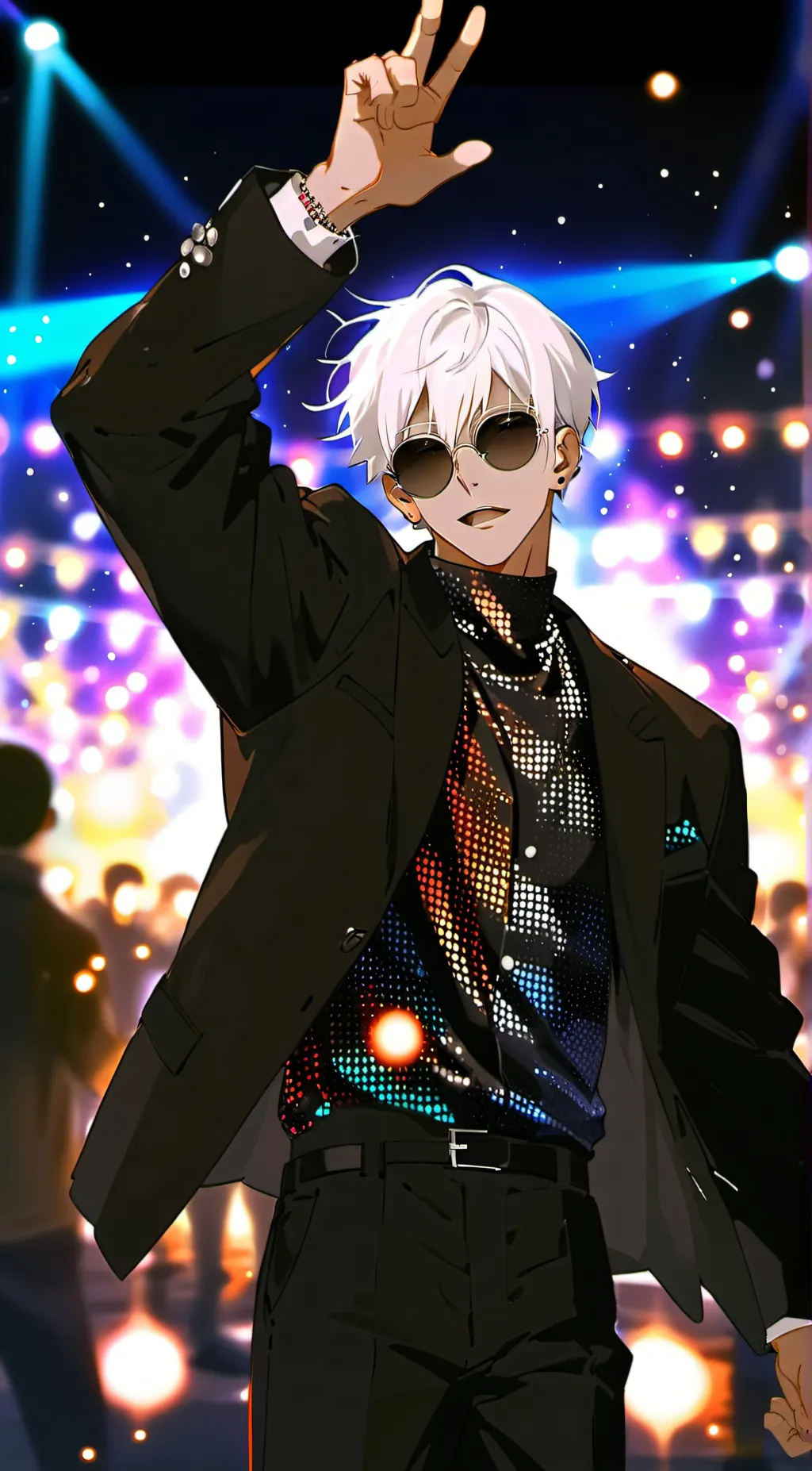 ai character: Satoru gojo background