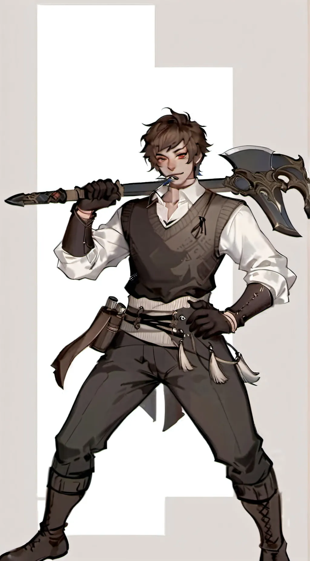 ai character: Ticci toby. background