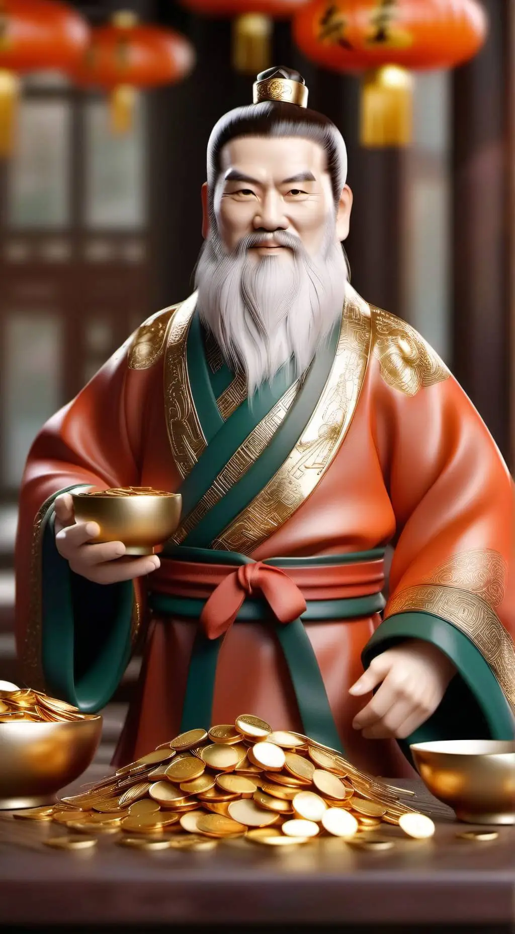 ai character: God of Wealth 范蠡 background