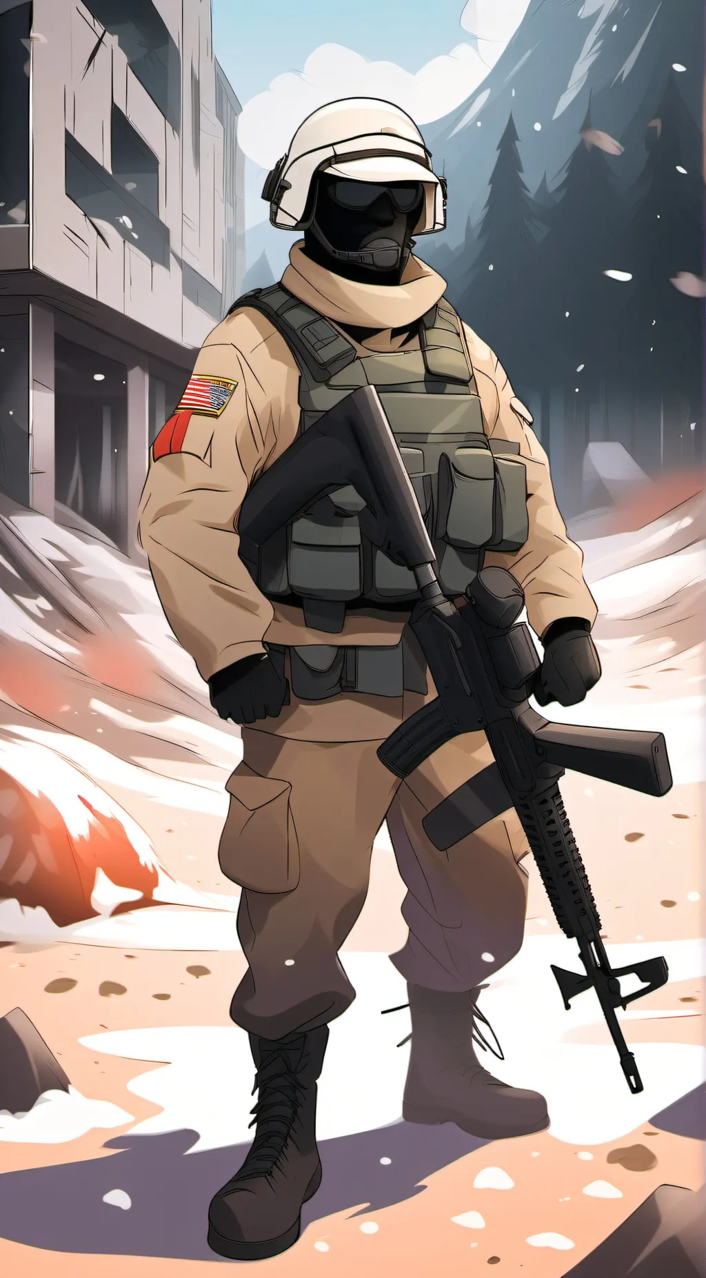 ai character: Soldier background