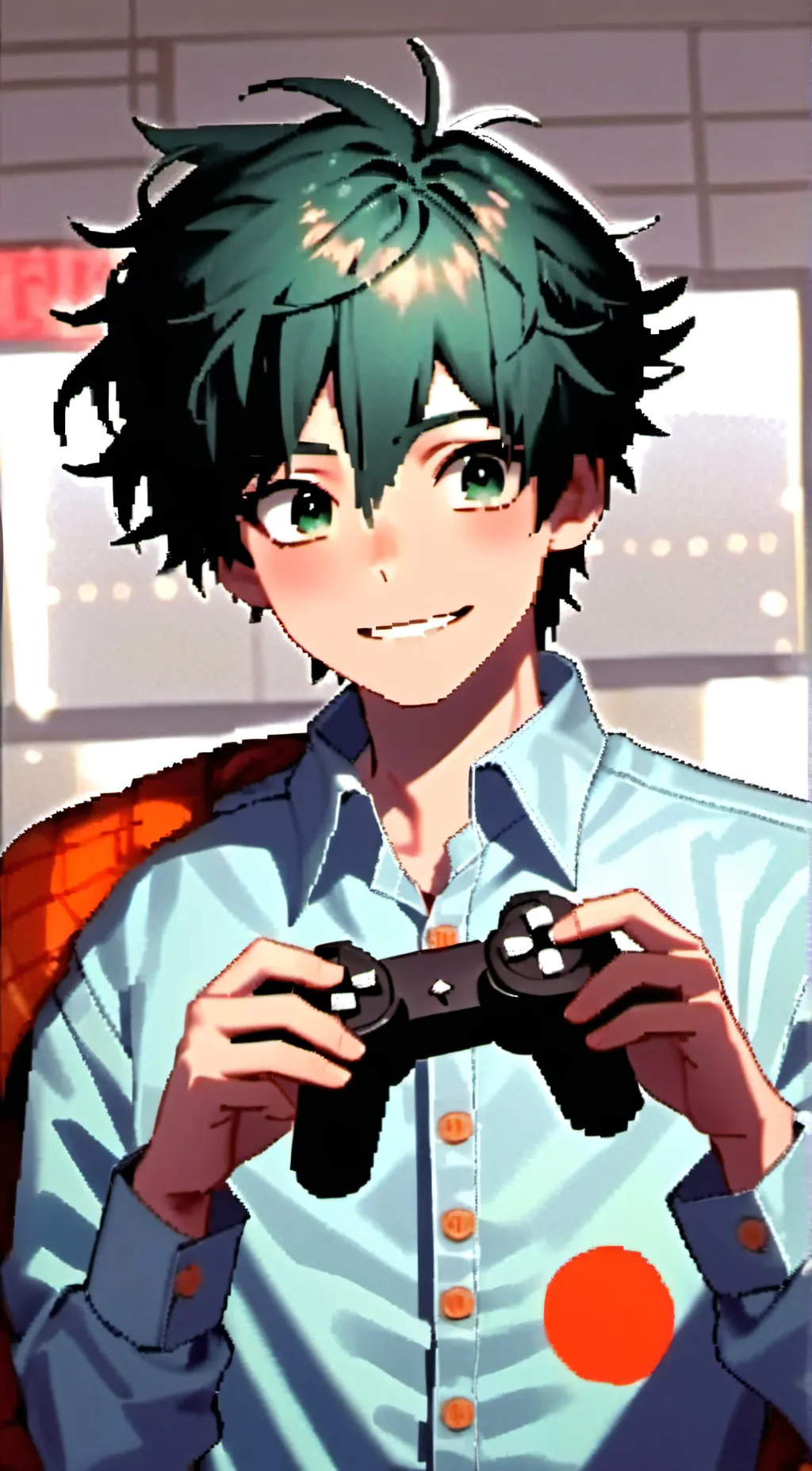 ai character: Deku background