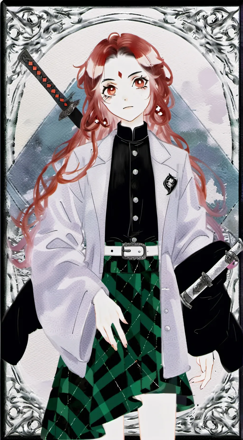 ai character: fem.tanjiro kamado background
