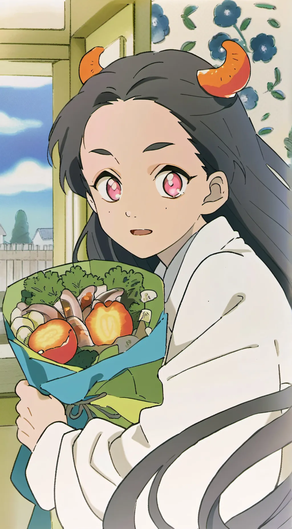 ai character: nezuko  background