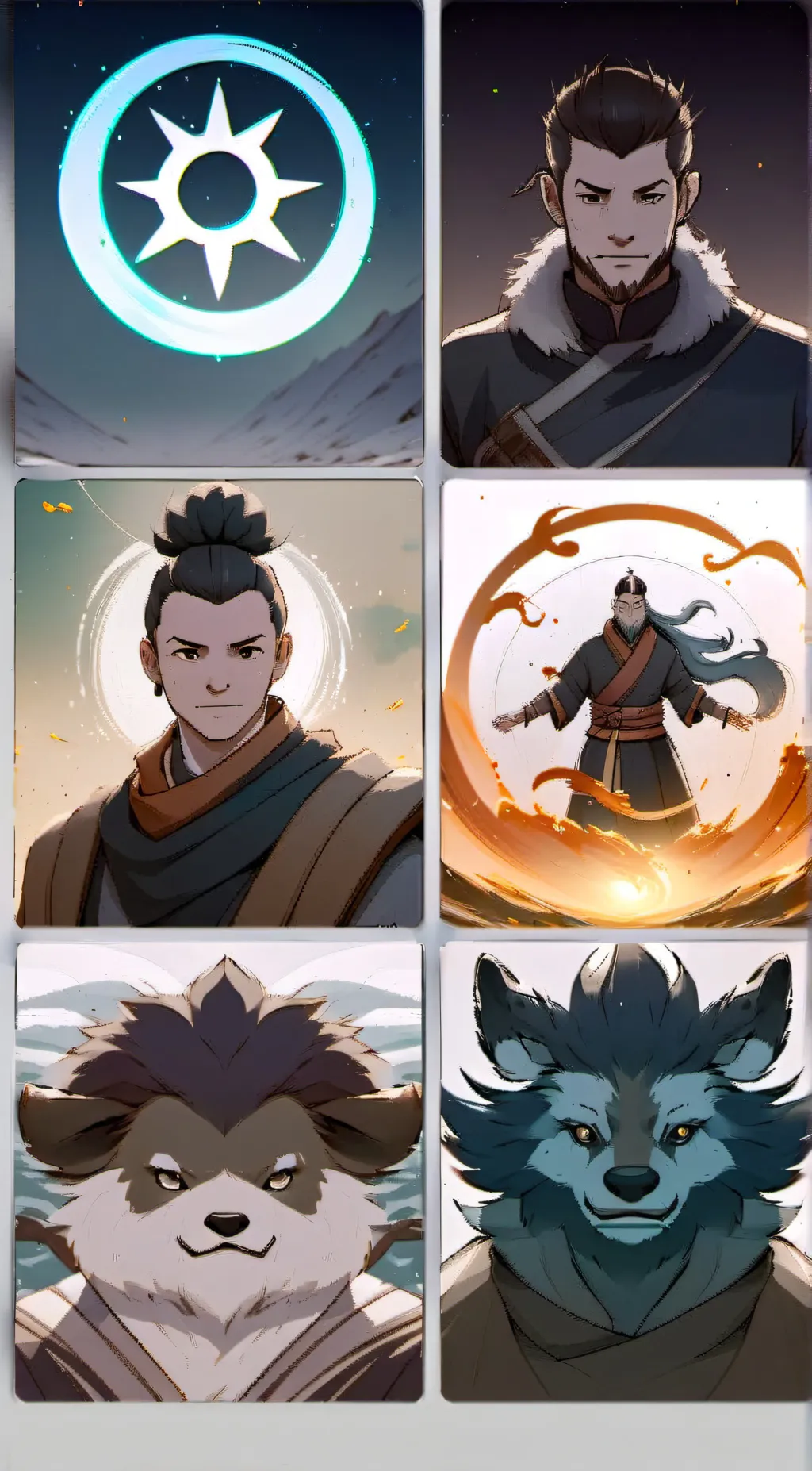 ai character: Night(four element background