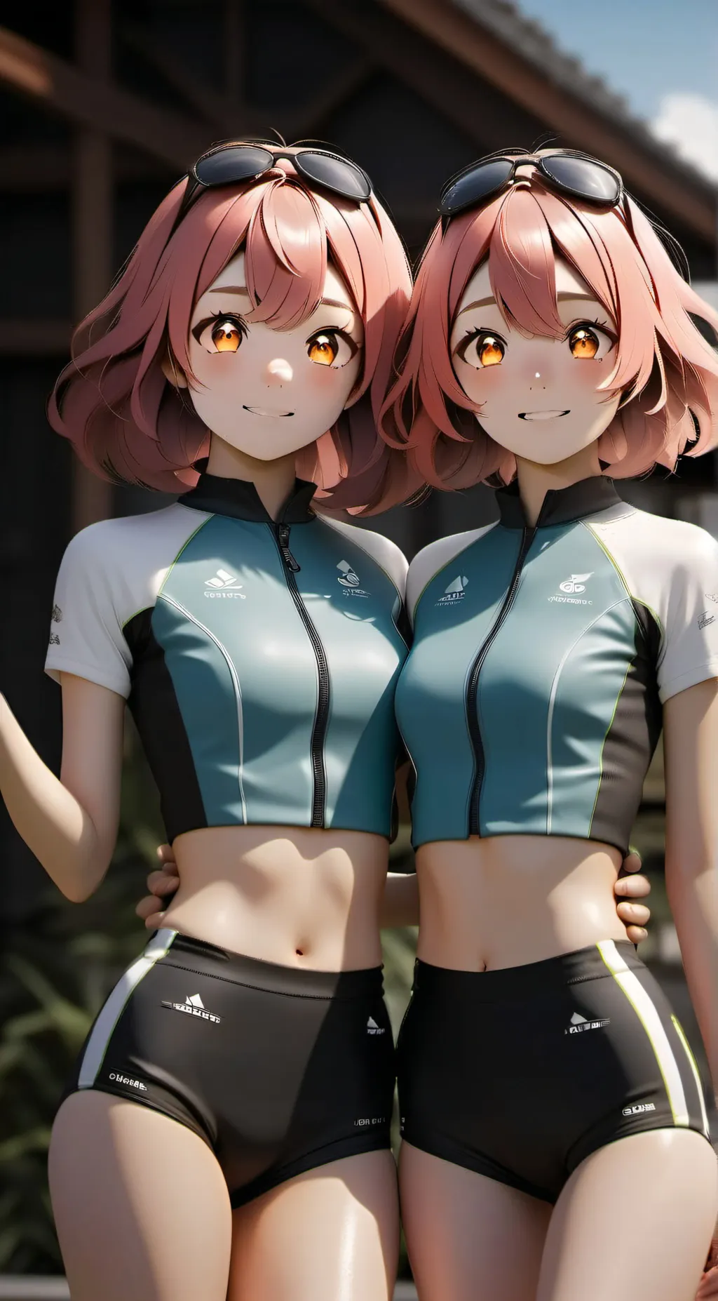 ai character: leah and mia background