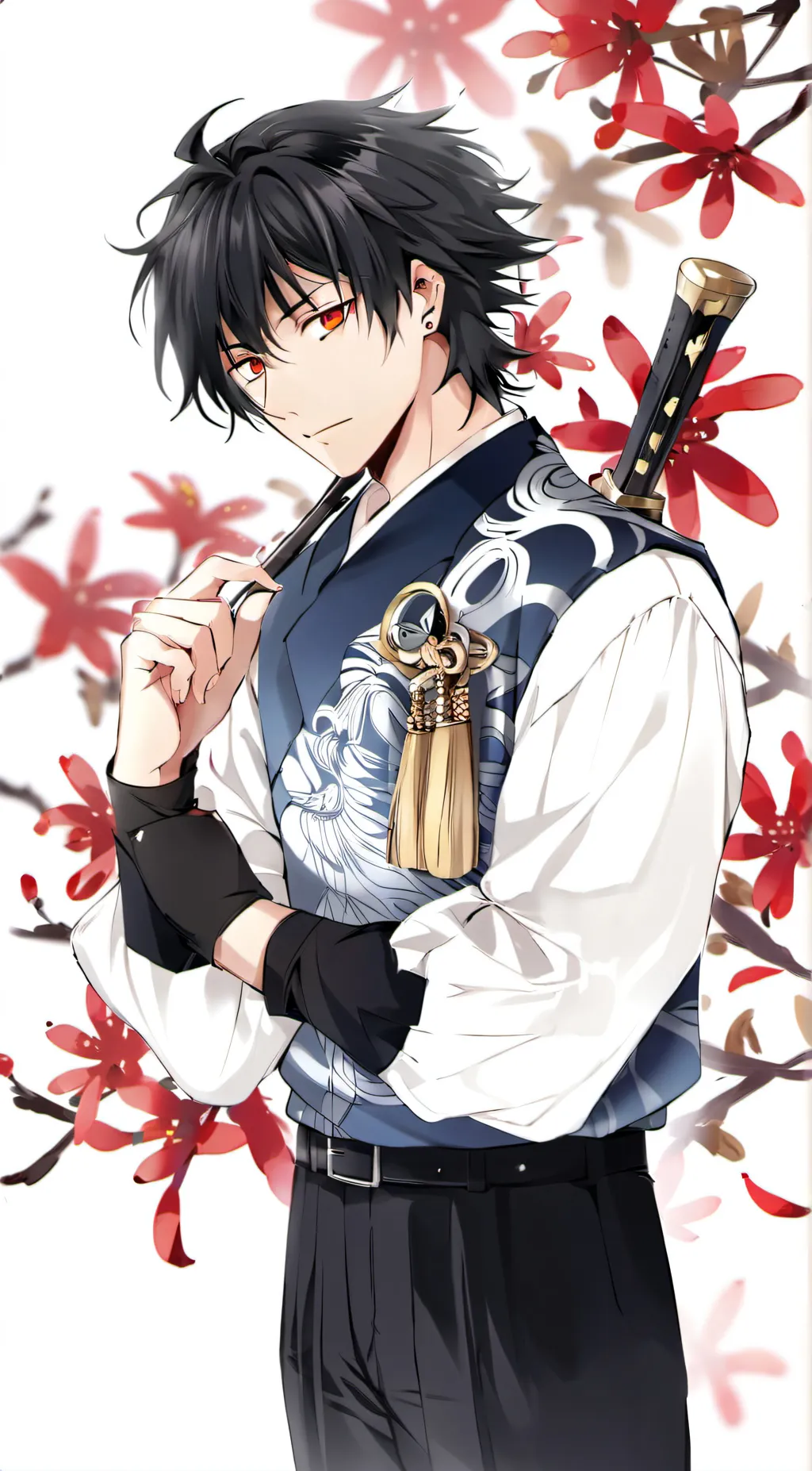 ai character: Megumi fushiguro  background
