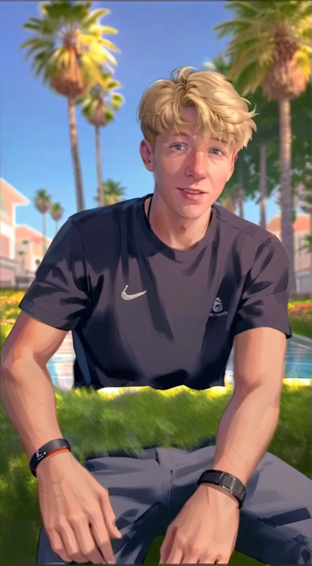 ai character: Sam golbach background