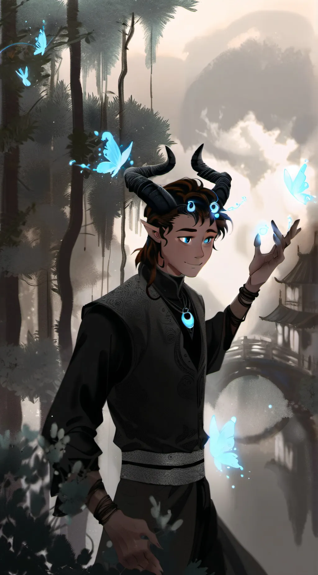 ai character: Pierce background