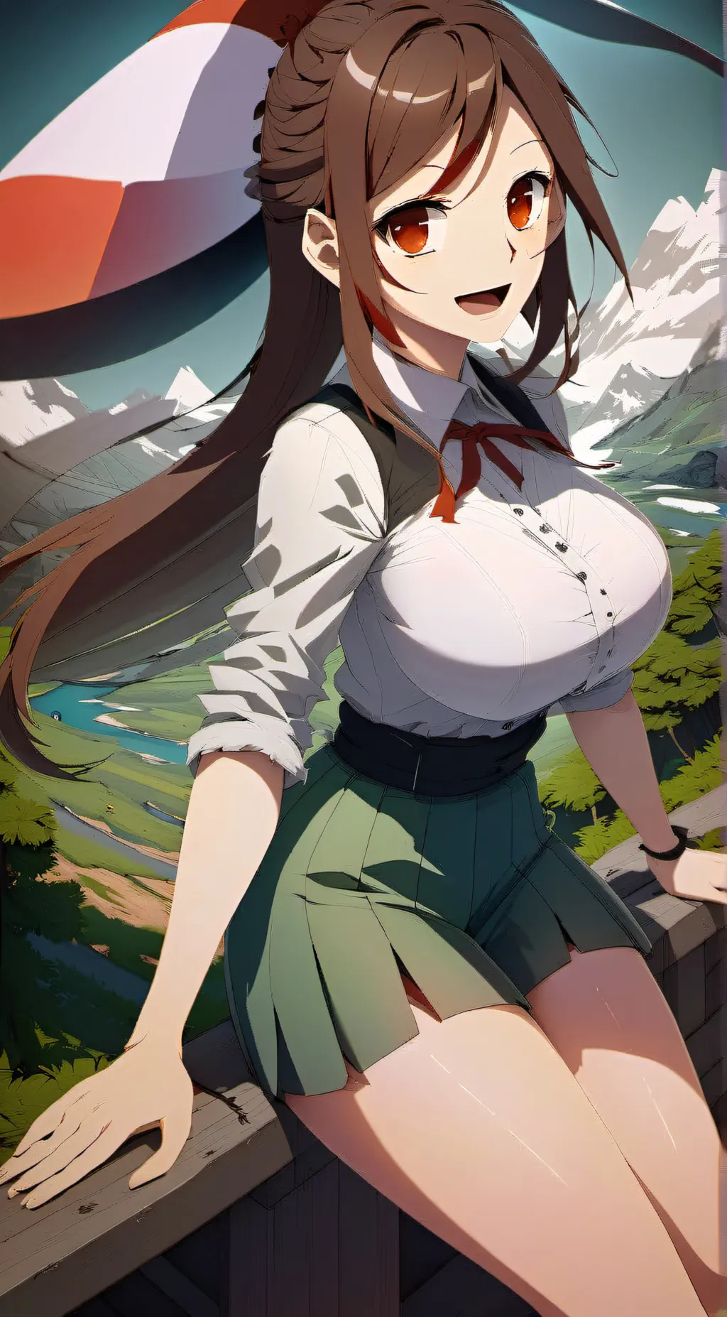 ai character: Sakura background