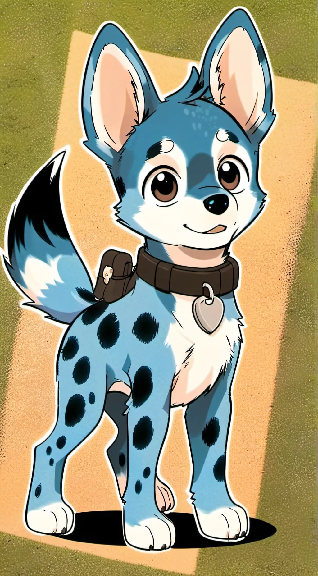 ai character: BLUEY THE TV SHOW background