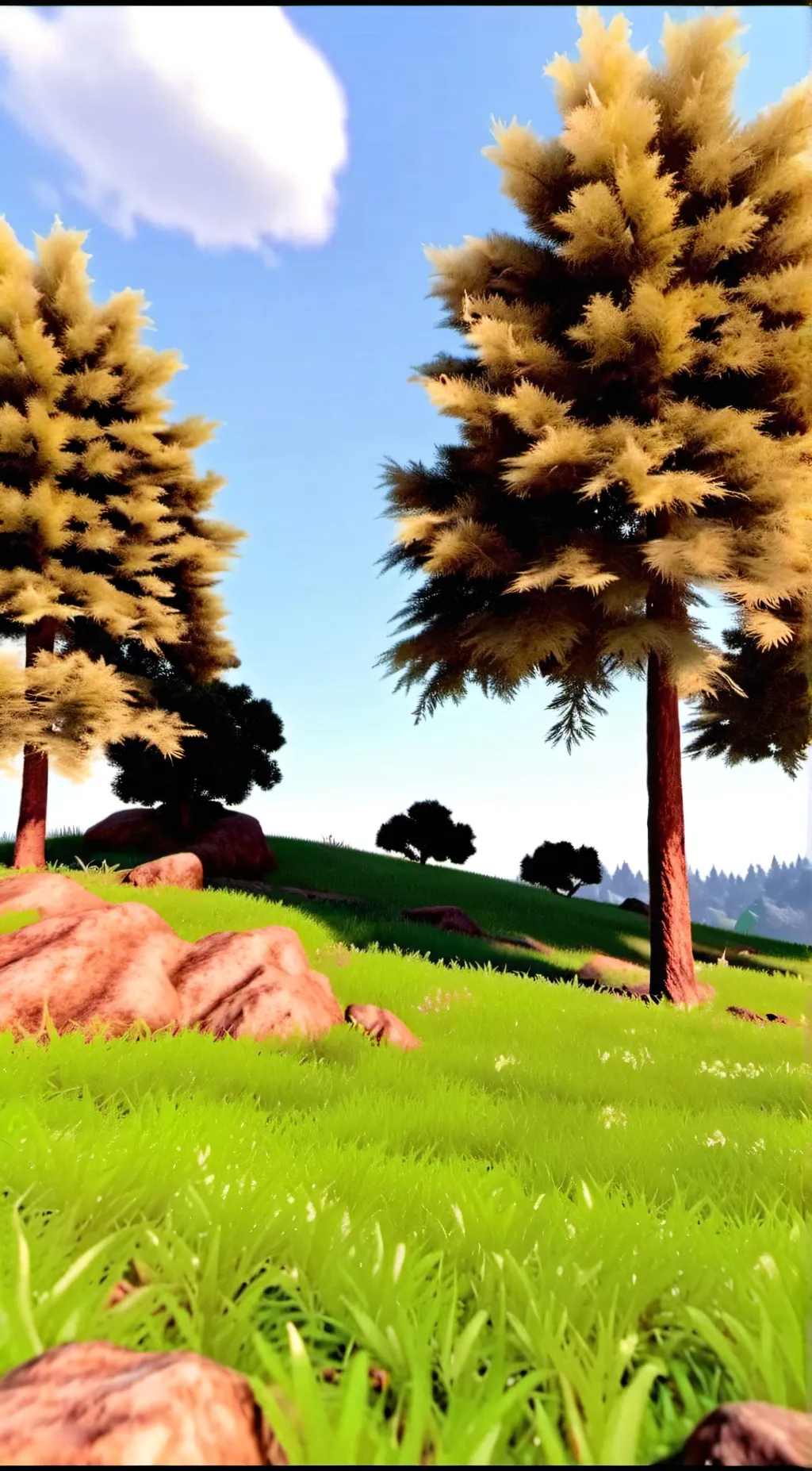 ai character: GRASS background