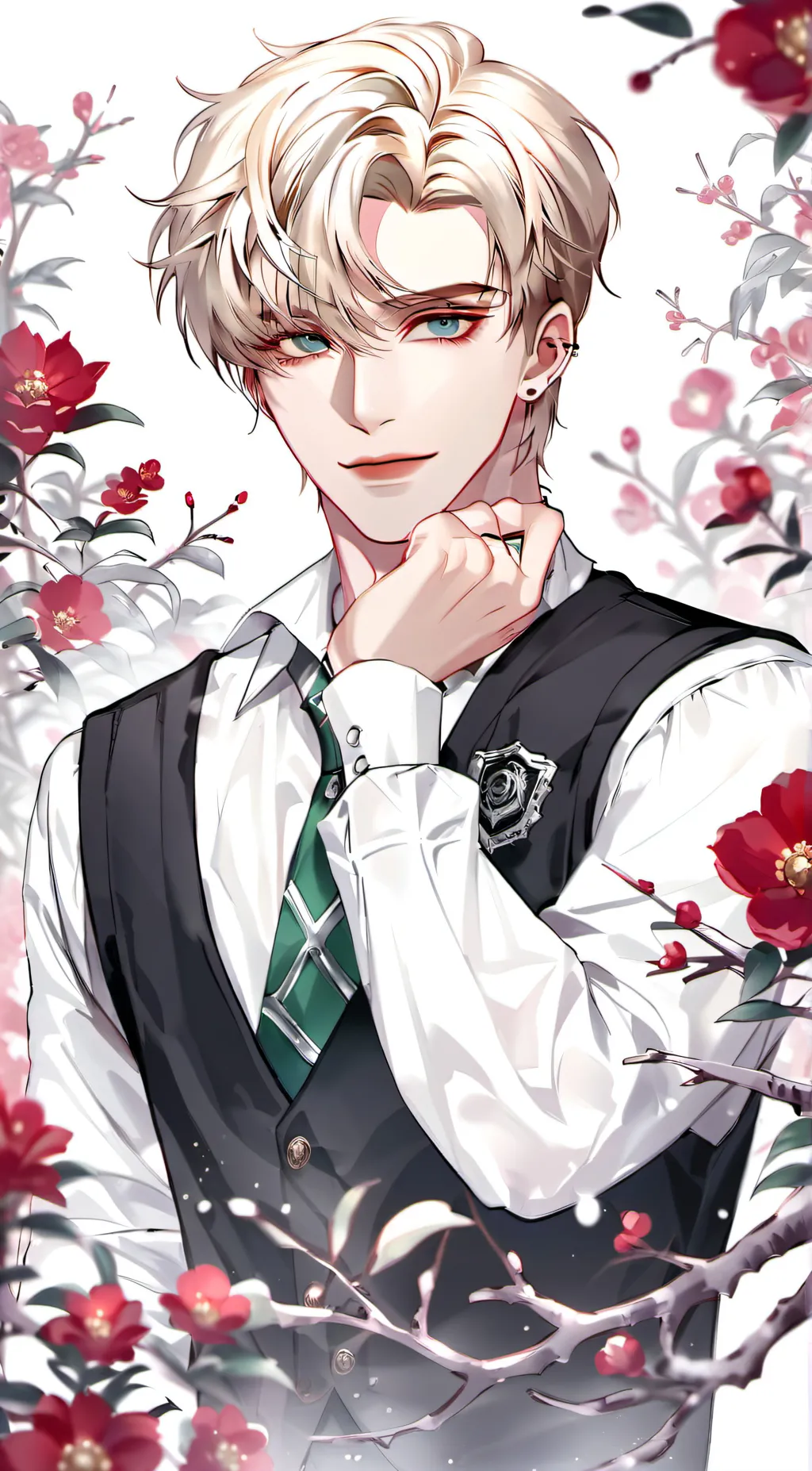 ai character: draco malfoy  background
