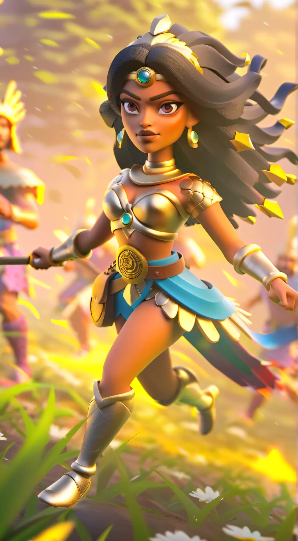 ai character: The jungle background