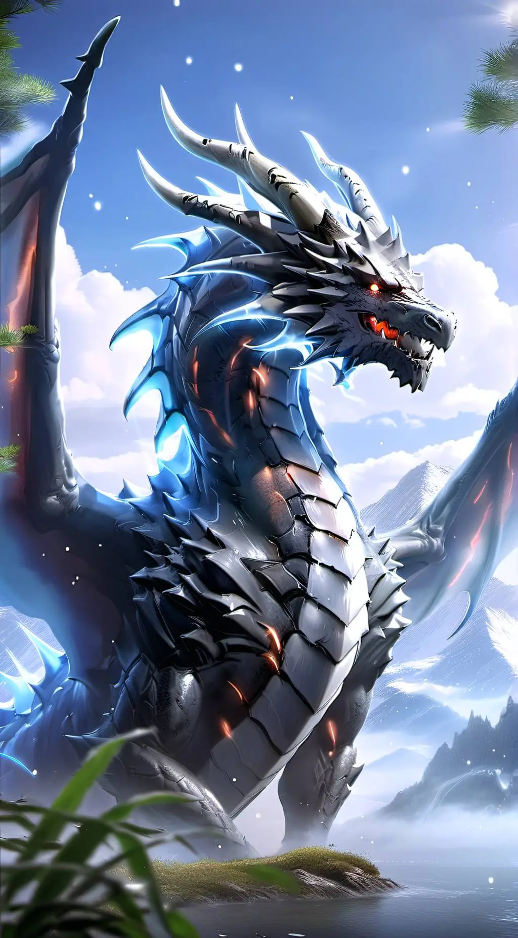 ai character: A dragon civl  background